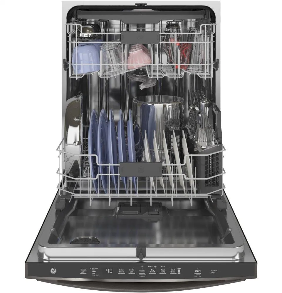 Ge Appliances GDT665SFNDS Ge Top Control With Stainless Steel Interior Dishwasher With Sanitize Cycle & Dry Boost With Fan Assist