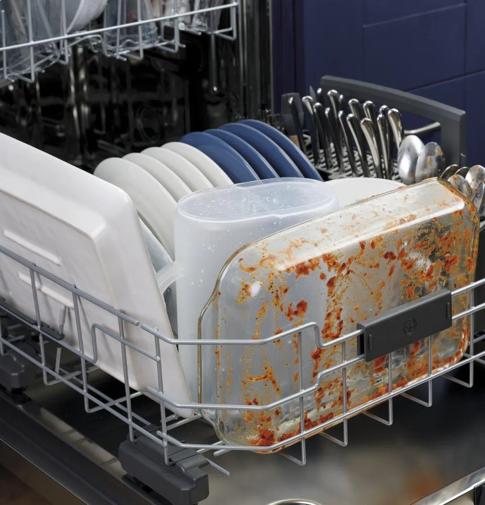 Ge Appliances GDT665SMNES Ge Top Control With Stainless Steel Interior Dishwasher With Sanitize Cycle & Dry Boost With Fan Assist