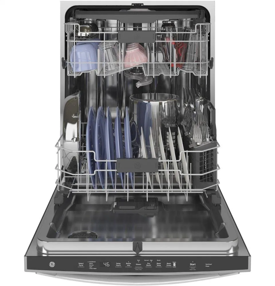 Ge Appliances GDT665SSNSS Ge Top Control With Stainless Steel Interior Dishwasher With Sanitize Cycle & Dry Boost With Fan Assist