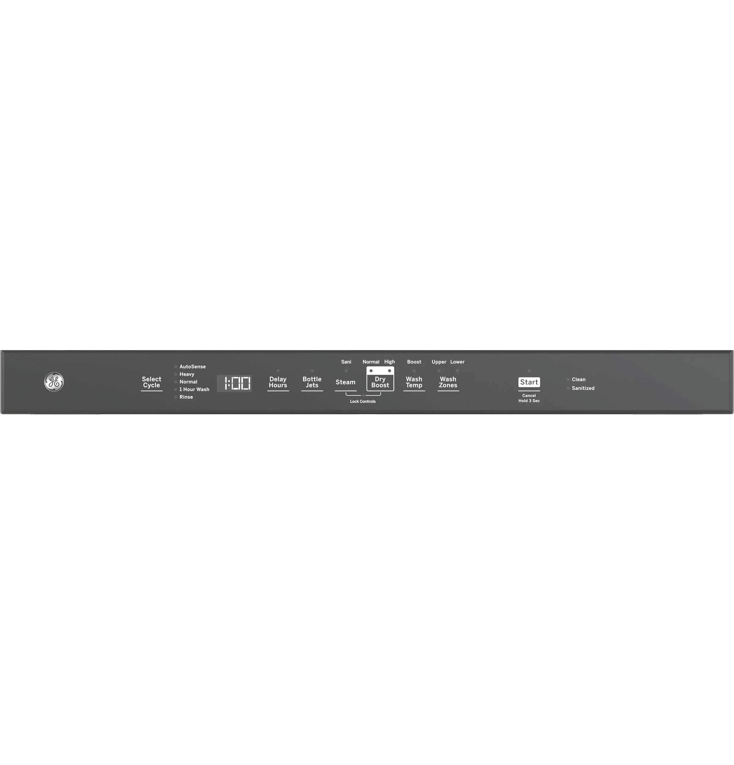 Ge Appliances GDT670SFVDS Ge Top Control With Stainless Steel Interior Dishwasher With Sanitize Cycle