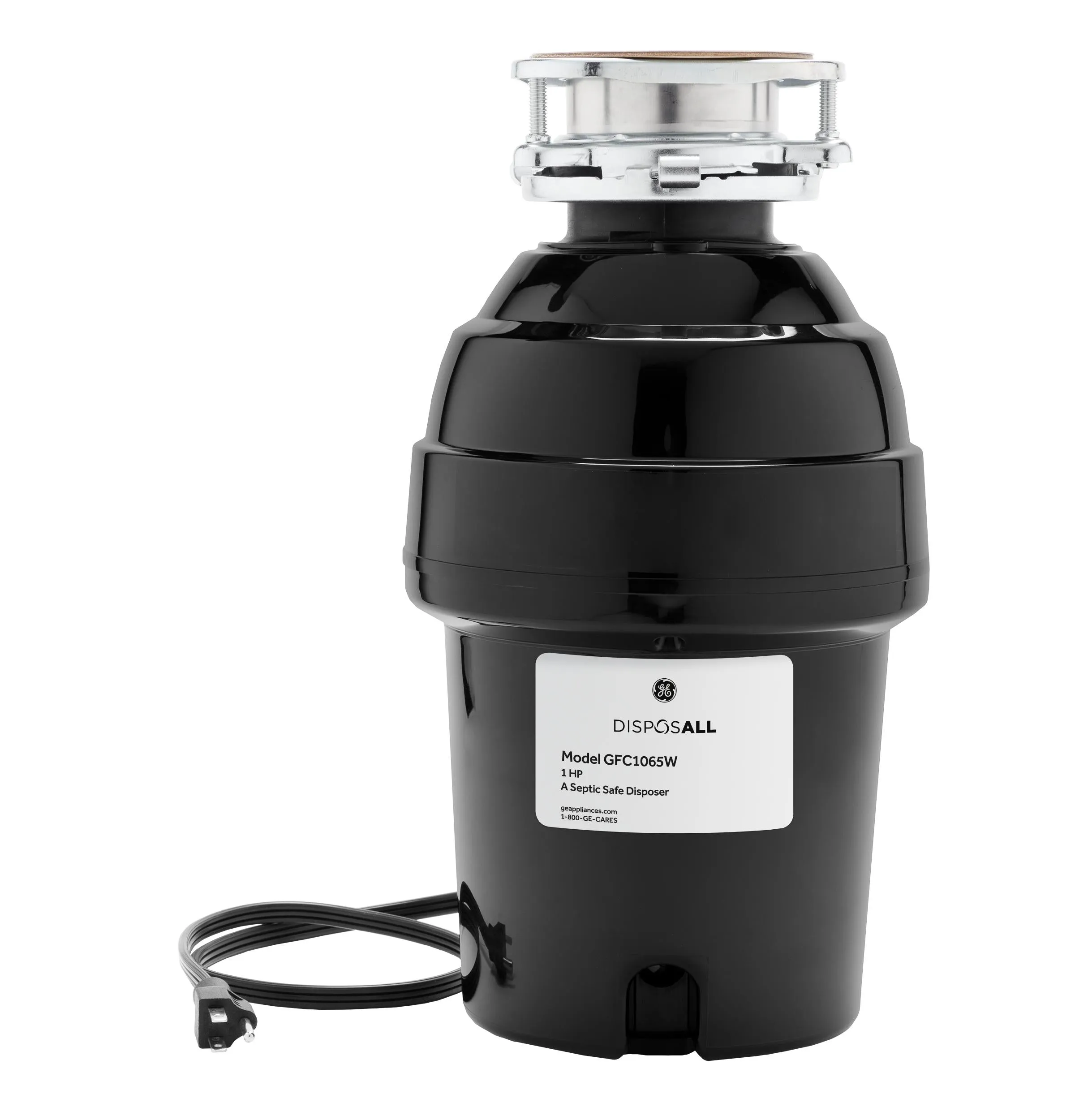 Ge Appliances GFC1065W Ge Disposall 1 Hp Continuous Feed Garbage Disposer - Corded