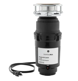 Ge Appliances GFC365W Ge Disposall 1/3 Hp Continuous Feed Garbage Disposer - Corded