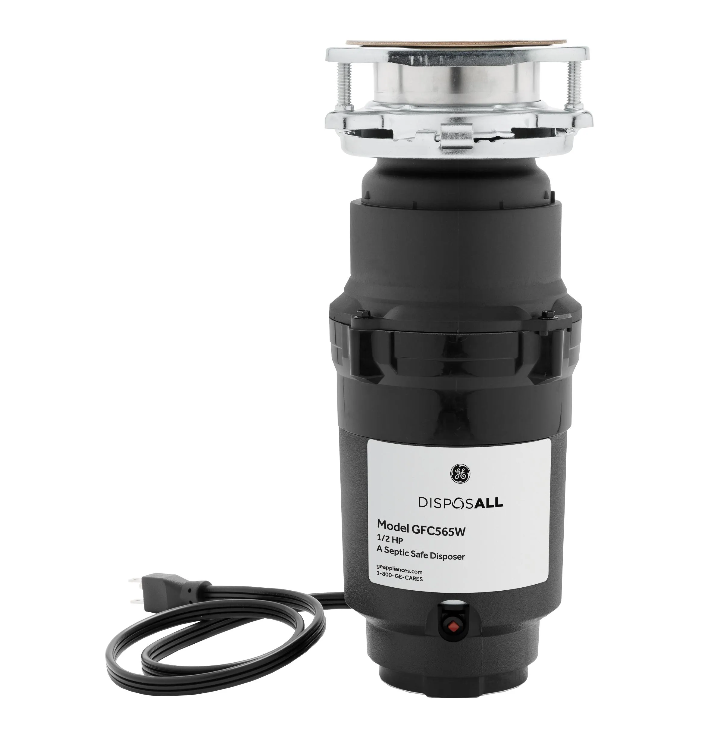 Ge Appliances GFC565W Ge Disposall 1/2 Hp Continuous Feed Garbage Disposer Corded