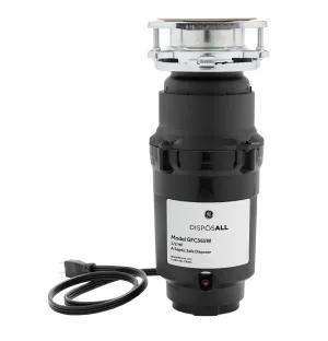 Ge Appliances GFC565W Ge Disposall 1/2 Hp Continuous Feed Garbage Disposer Corded