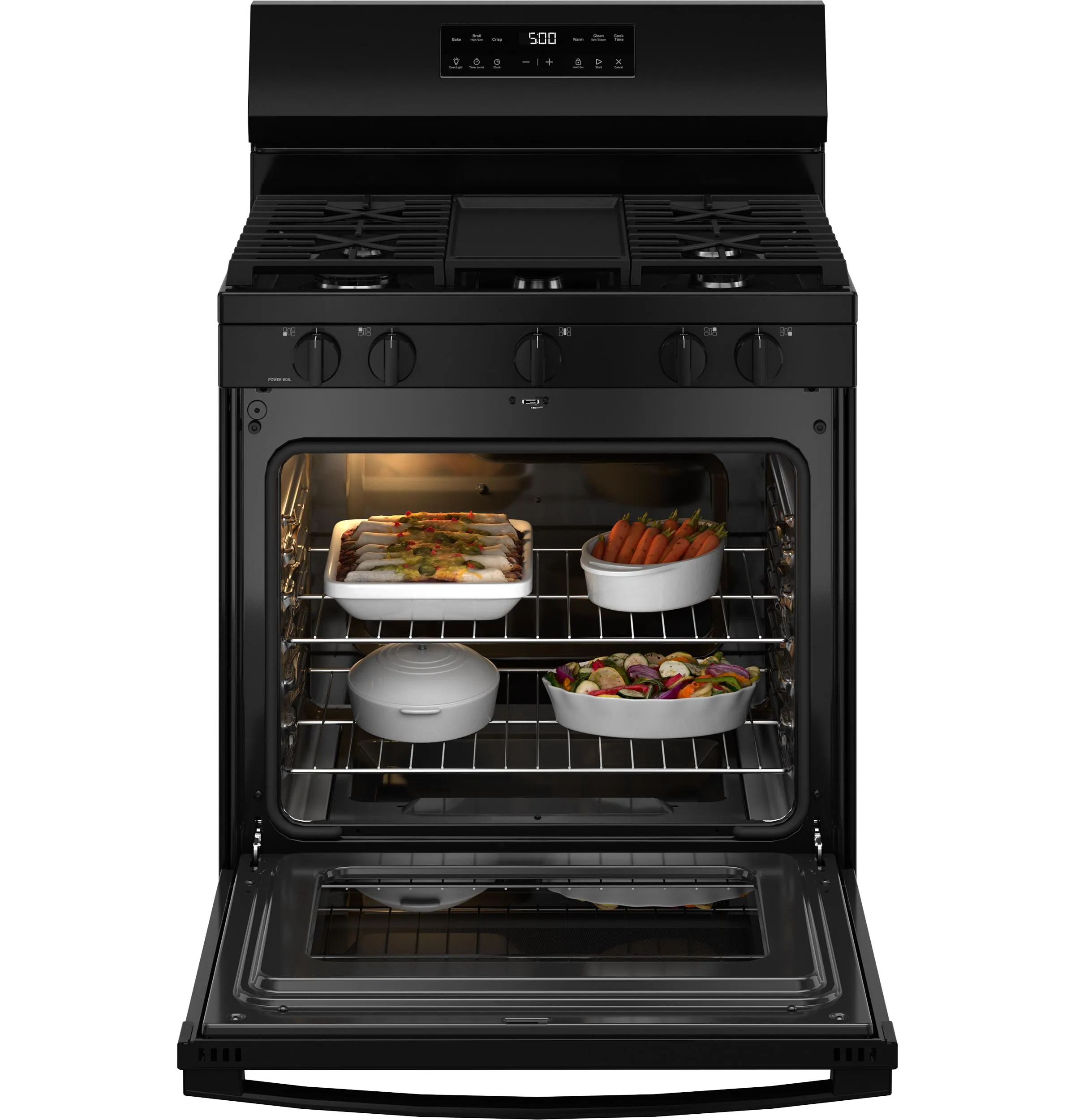 Ge Appliances GGF500PVBB Ge 30" Free-Standing Gas Range With Crisp Mode