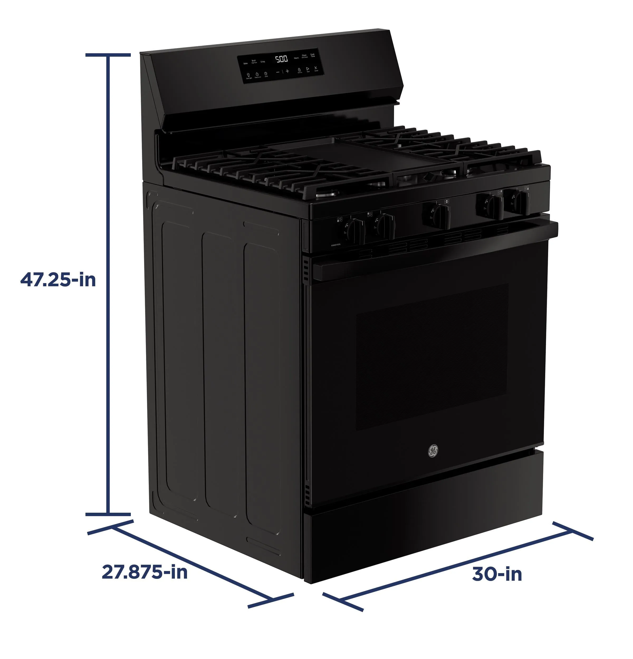 Ge Appliances GGF500PVBB Ge 30" Free-Standing Gas Range With Crisp Mode