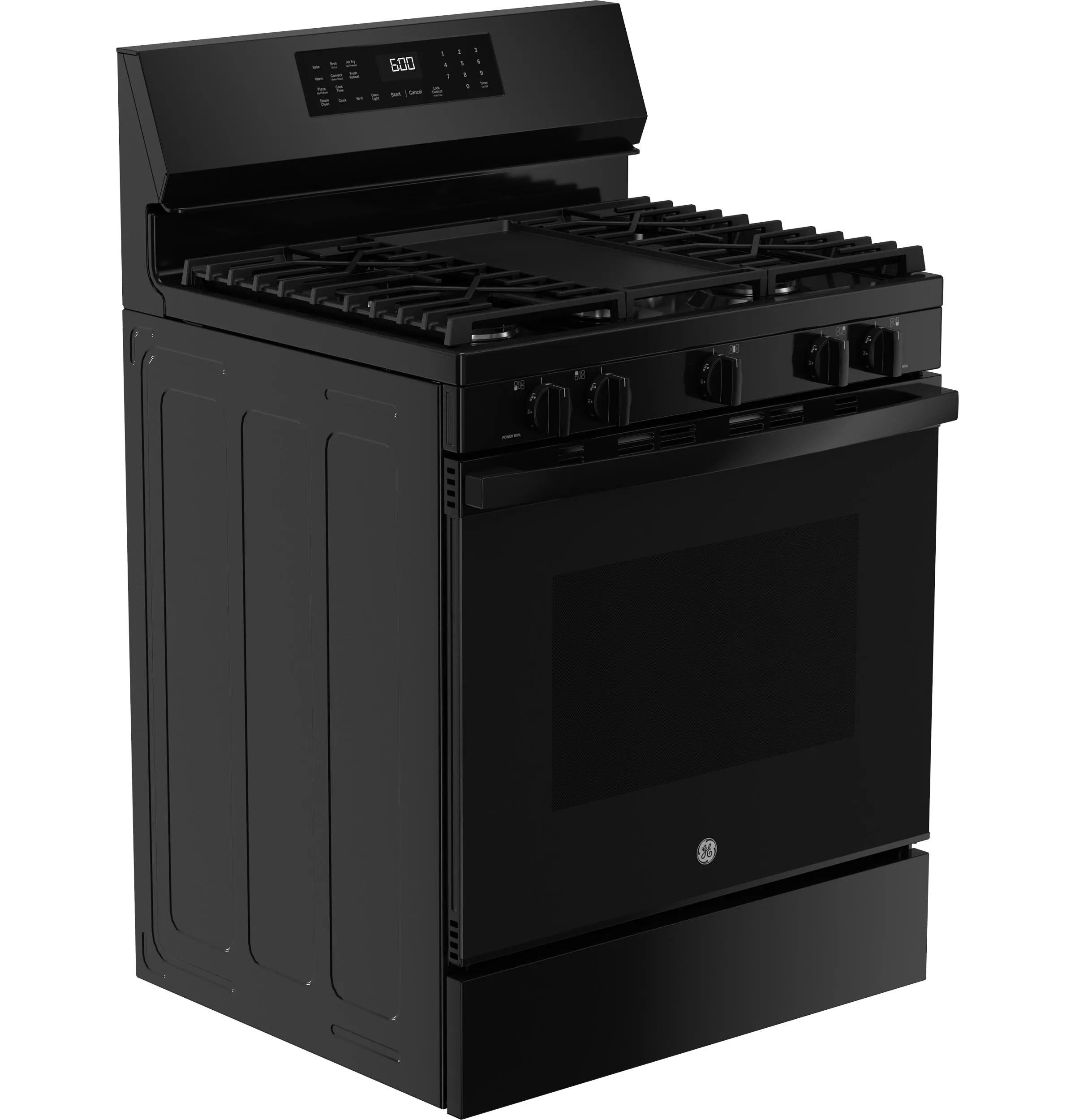 Ge Appliances GGF600AVBB Ge 30" Free-Standing Gas Convection Range With No Preheat Air Fry And Easywash&#8482; Oven Tray