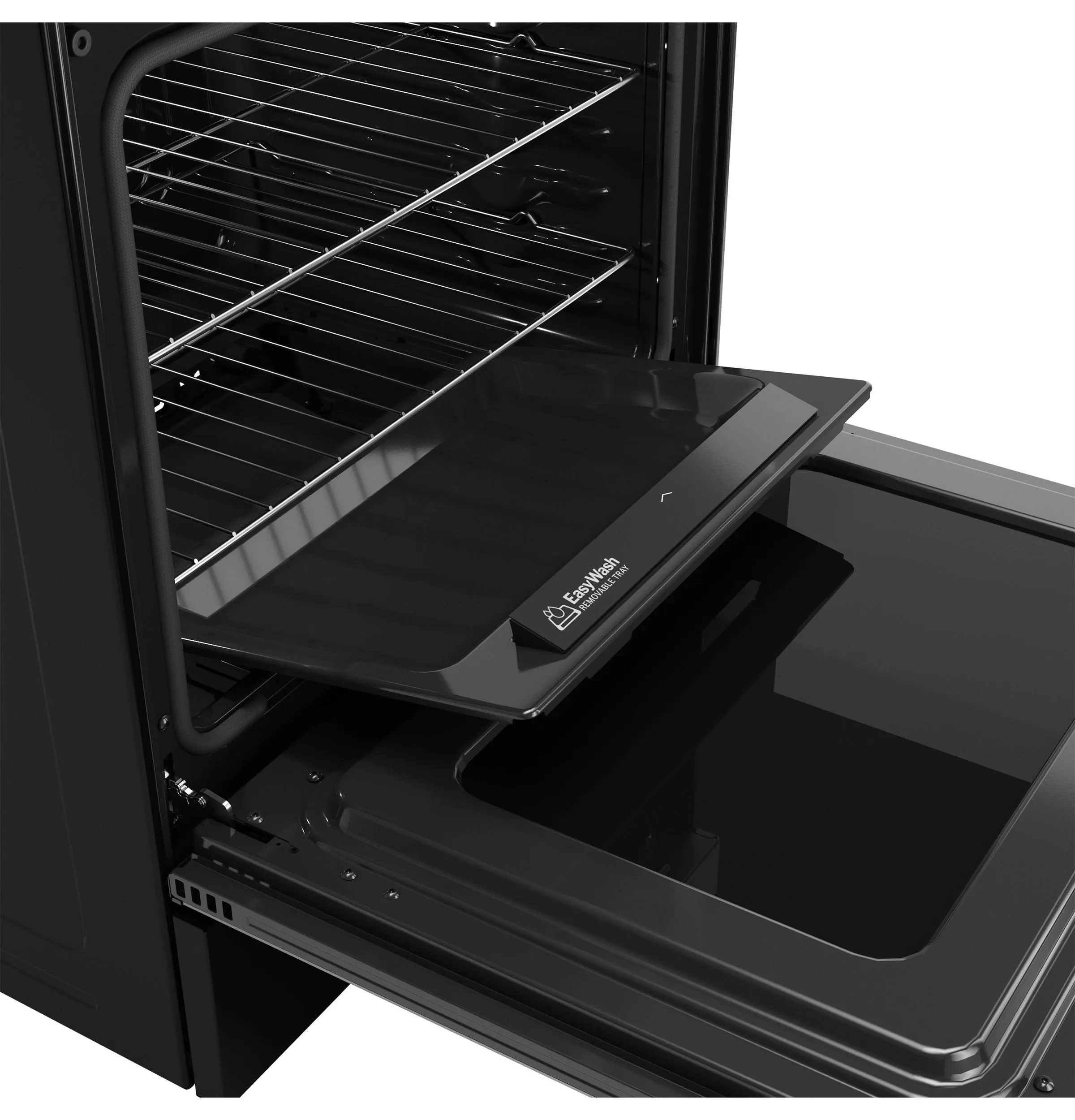 Ge Appliances GGF600AVBB Ge 30" Free-Standing Gas Convection Range With No Preheat Air Fry And Easywash&#8482; Oven Tray