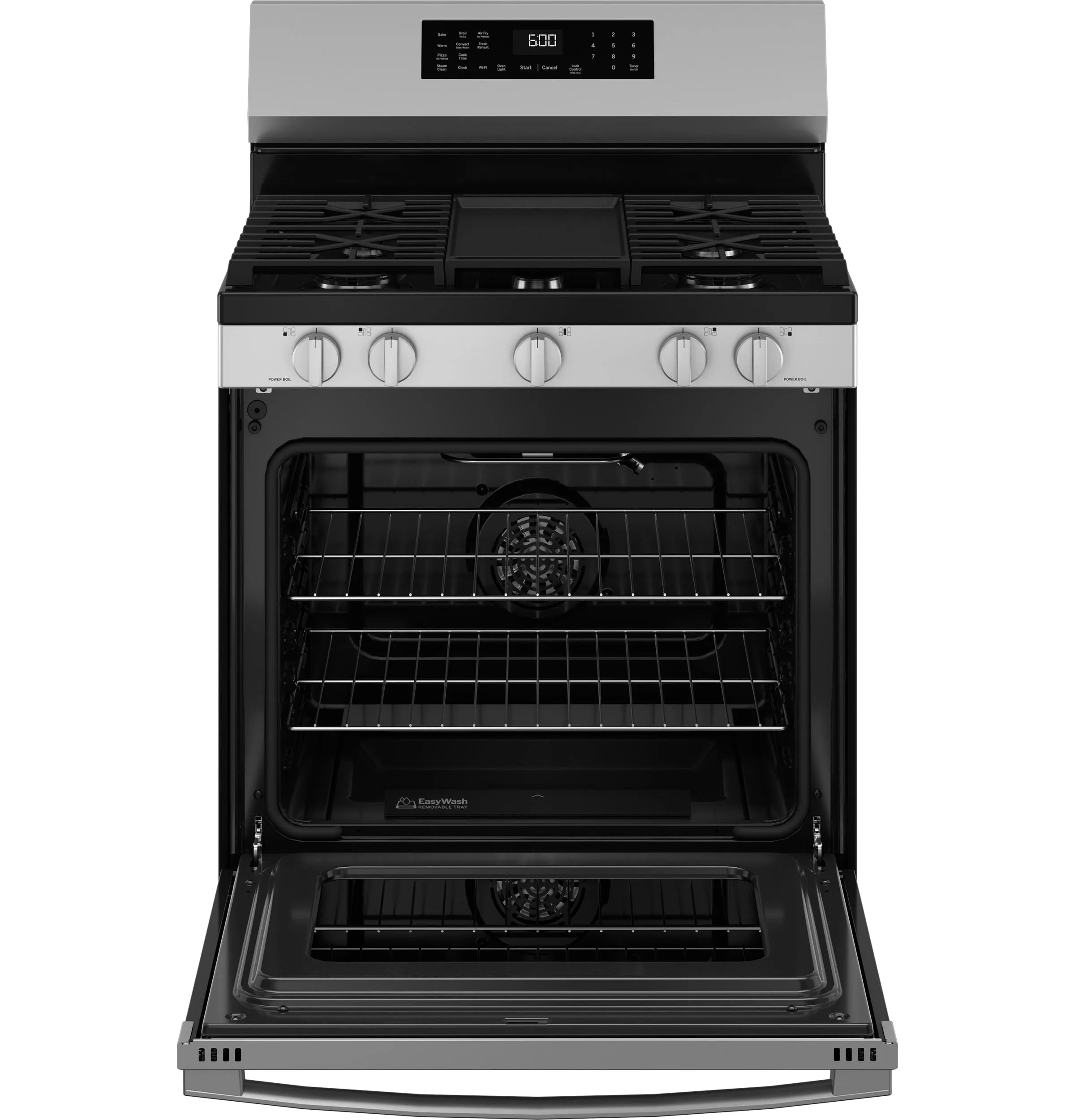 Ge Appliances GGF600AVSS Ge 30" Free-Standing Gas Convection Range With No Preheat Air Fry And Easywash&#8482; Oven Tray