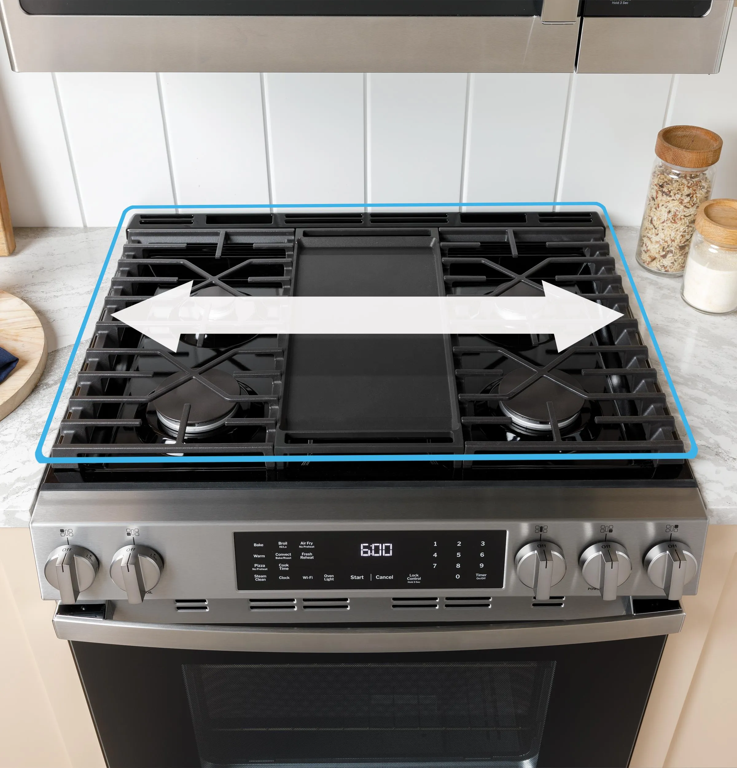 Ge Appliances GGS500PVSS Ge 30" Slide-In Front-Control Gas Range With Crisp Mode