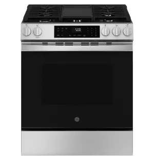 Ge Appliances GGS500PVSS Ge 30" Slide-In Front-Control Gas Range With Crisp Mode
