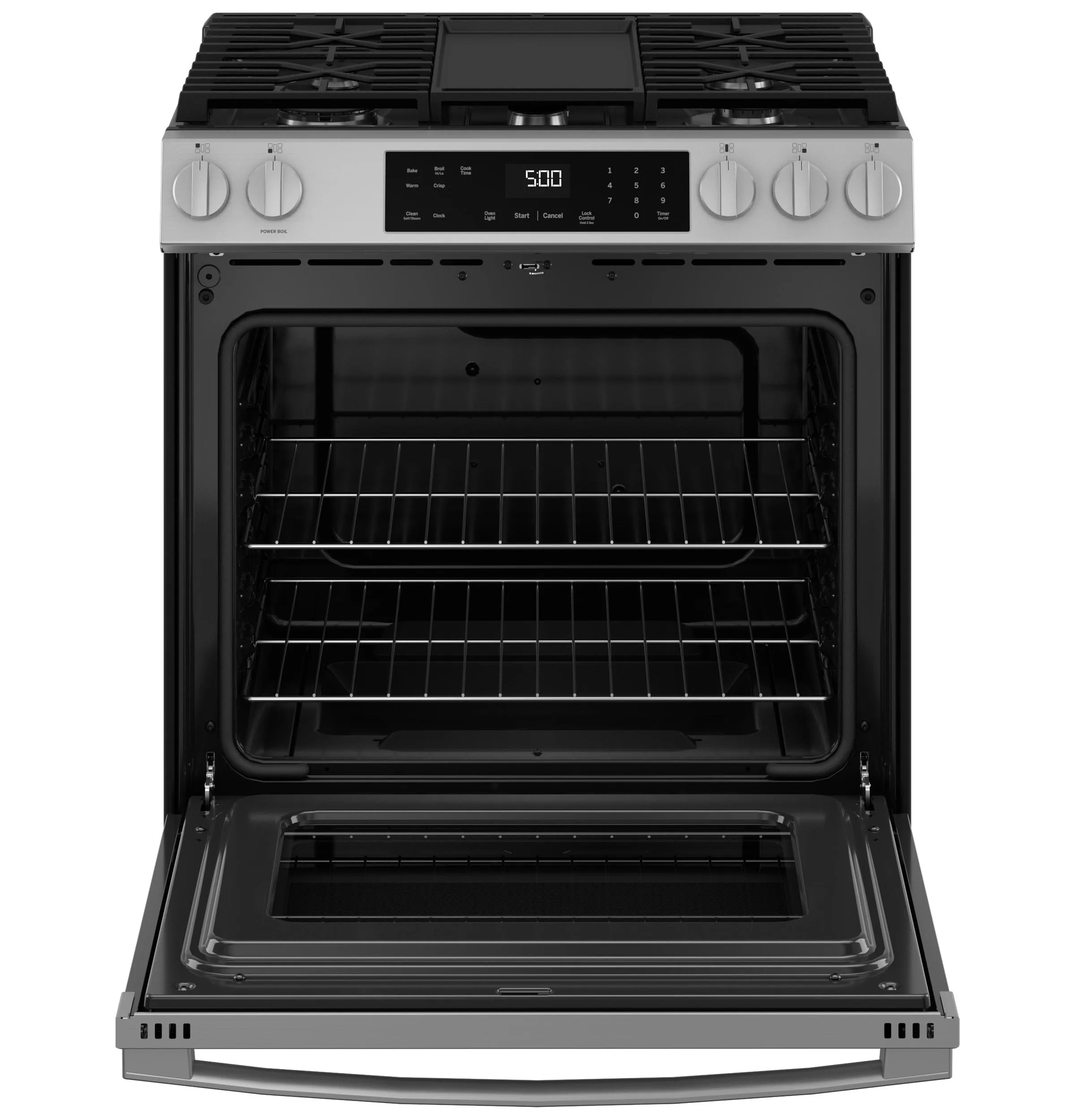 Ge Appliances GGS500PVSS Ge 30" Slide-In Front-Control Gas Range With Crisp Mode