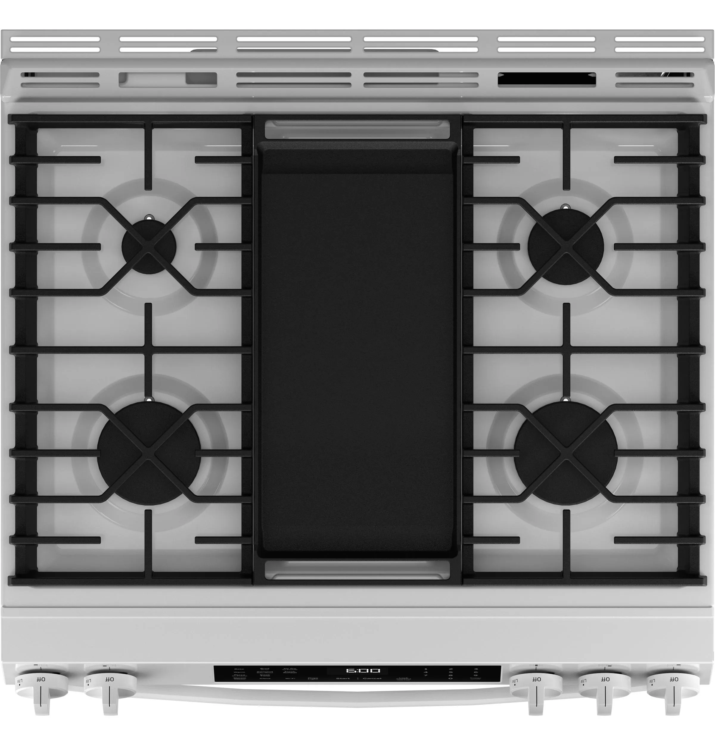 Ge Appliances GGS600AVWW Ge 30" Slide-In Front-Control Convection Gas Range With No Preheat Air Fry And Easywash&#8482; Oven Tray