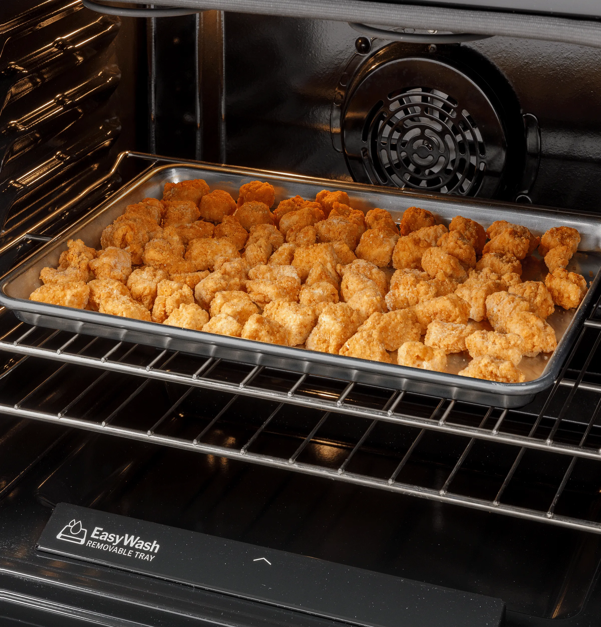 Ge Appliances GGS600AVWW Ge 30" Slide-In Front-Control Convection Gas Range With No Preheat Air Fry And Easywash&#8482; Oven Tray