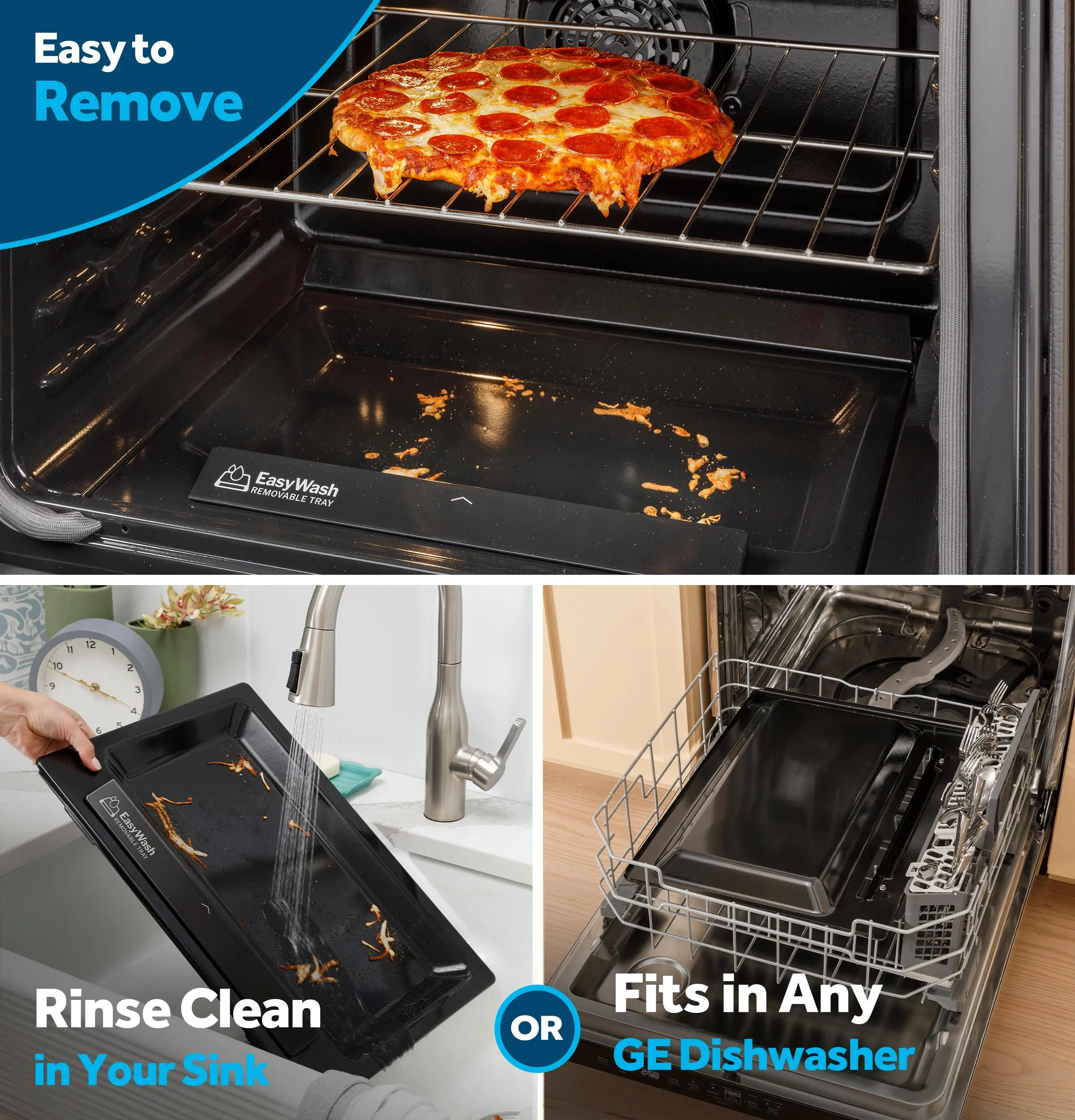 Ge Appliances GGS600AVWW Ge 30" Slide-In Front-Control Convection Gas Range With No Preheat Air Fry And Easywash&#8482; Oven Tray