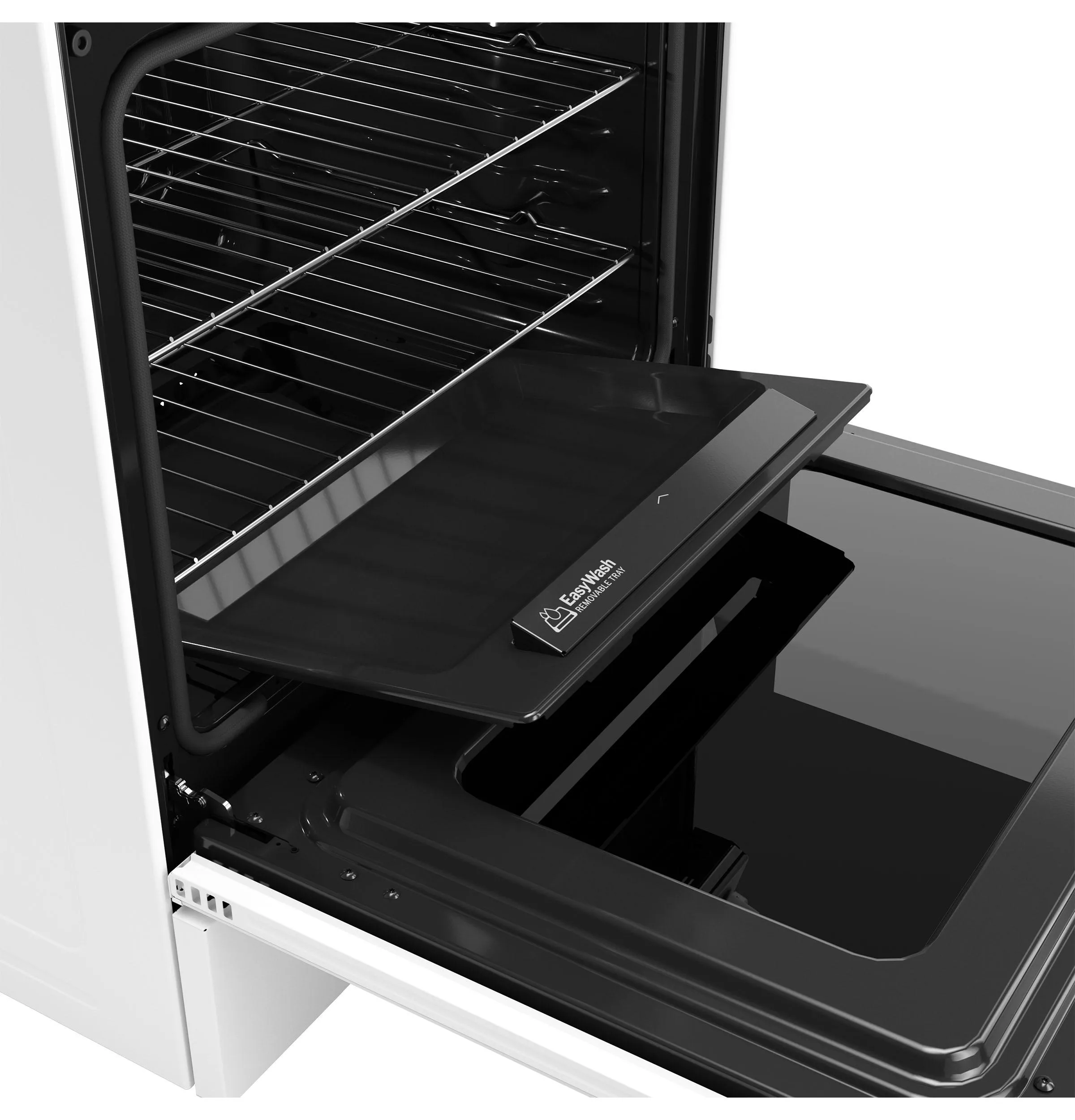 Ge Appliances GGS600AVWW Ge 30" Slide-In Front-Control Convection Gas Range With No Preheat Air Fry And Easywash&#8482; Oven Tray