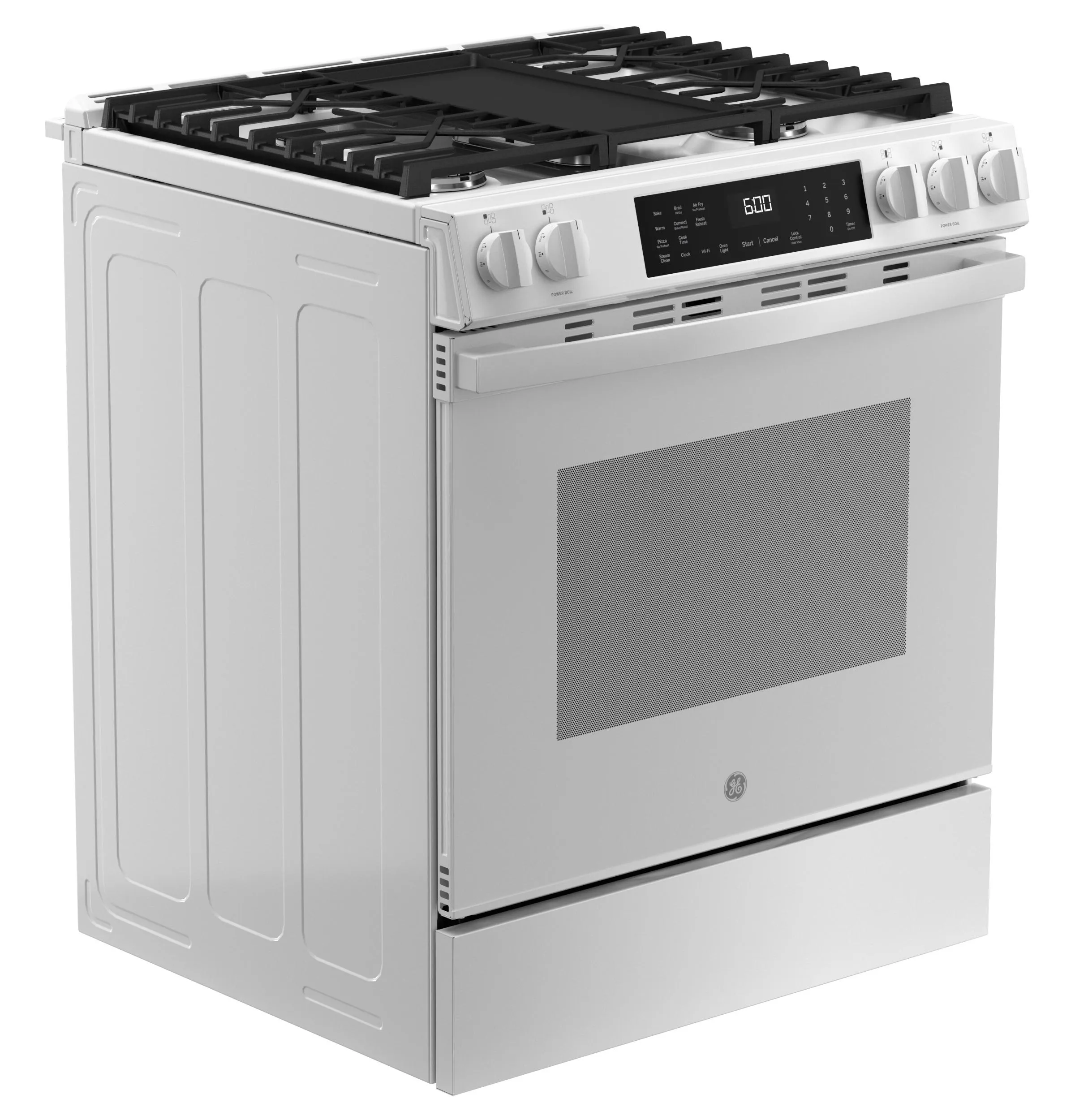 Ge Appliances GGS600AVWW Ge 30" Slide-In Front-Control Convection Gas Range With No Preheat Air Fry And Easywash&#8482; Oven Tray