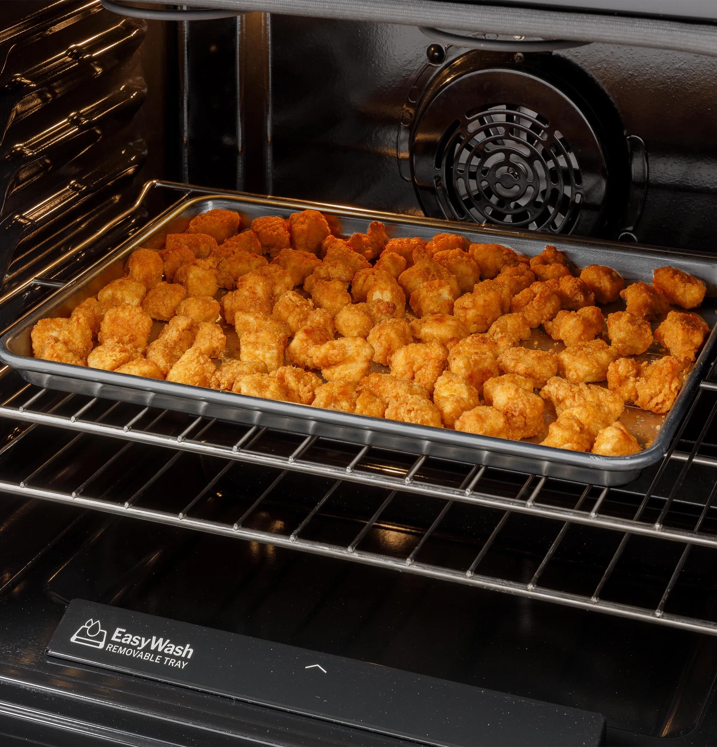 Ge Appliances GGS600AVWW Ge 30" Slide-In Front-Control Convection Gas Range With No Preheat Air Fry And Easywash&#8482; Oven Tray