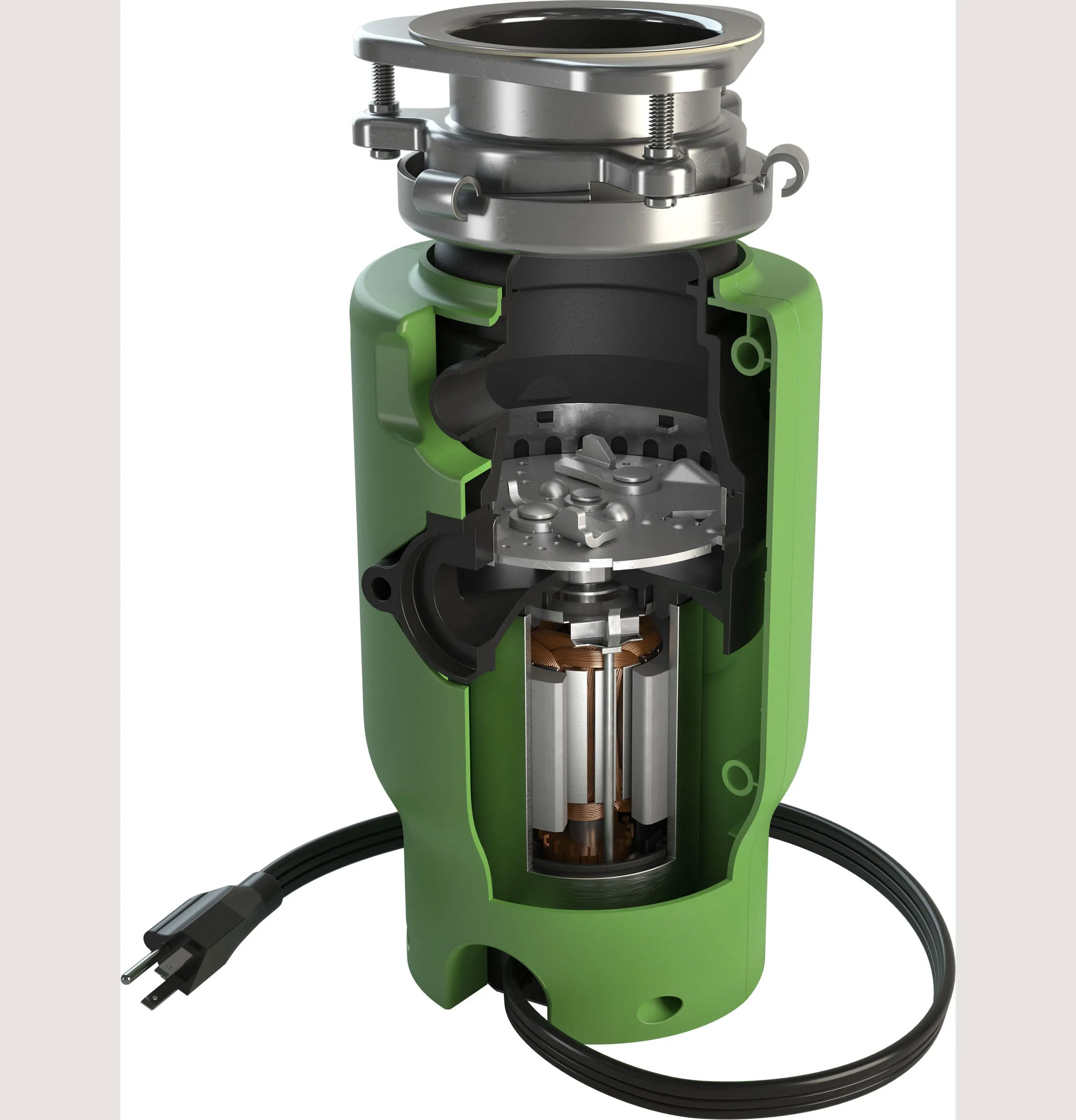 Ge Appliances GREEN05P Ge 1/2 Hp Disposall Green Continuous Feed Garbage Disposer Corded