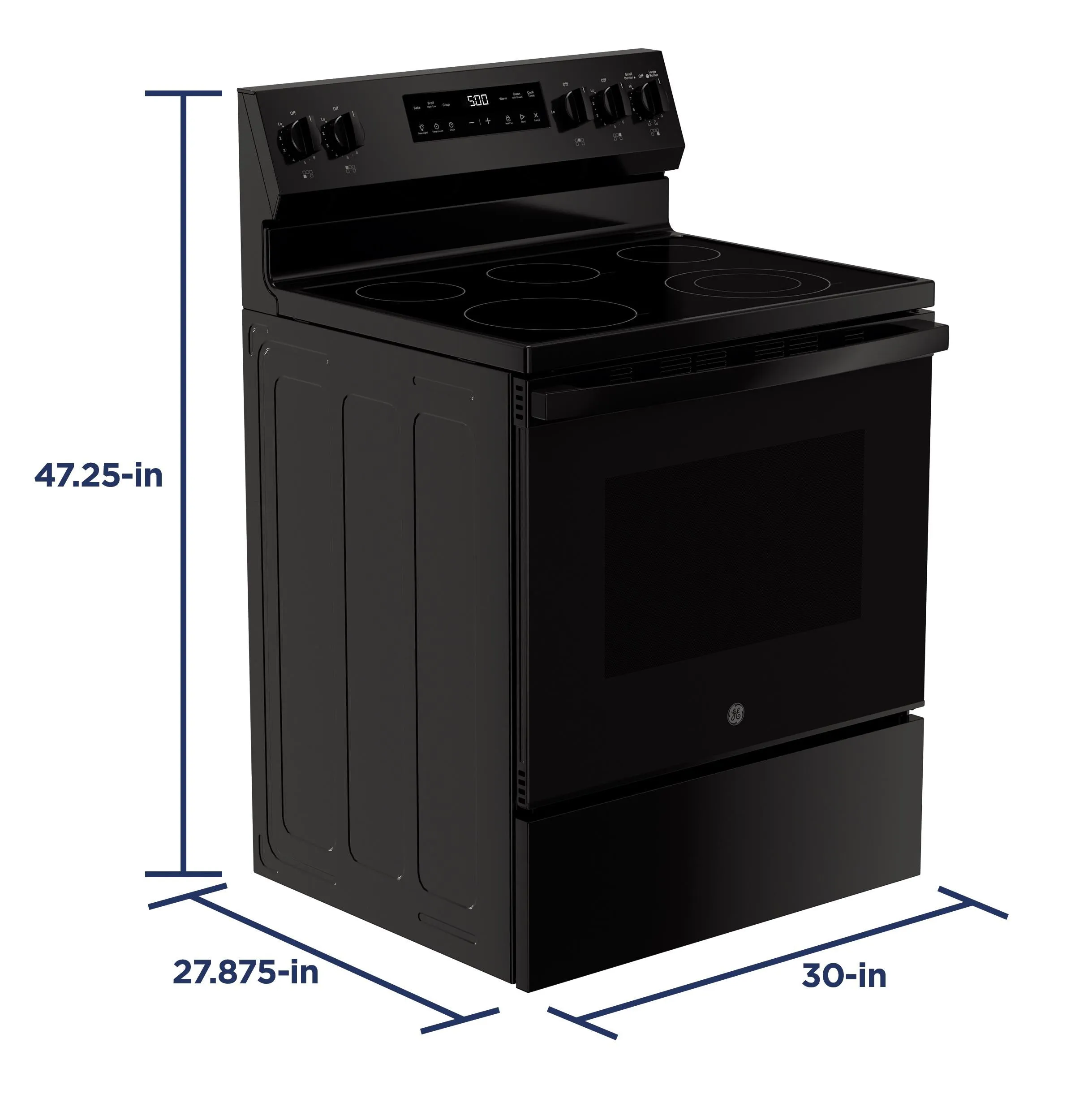 Ge Appliances GRF500PVBB Ge 30" Free-Standing Electric Range