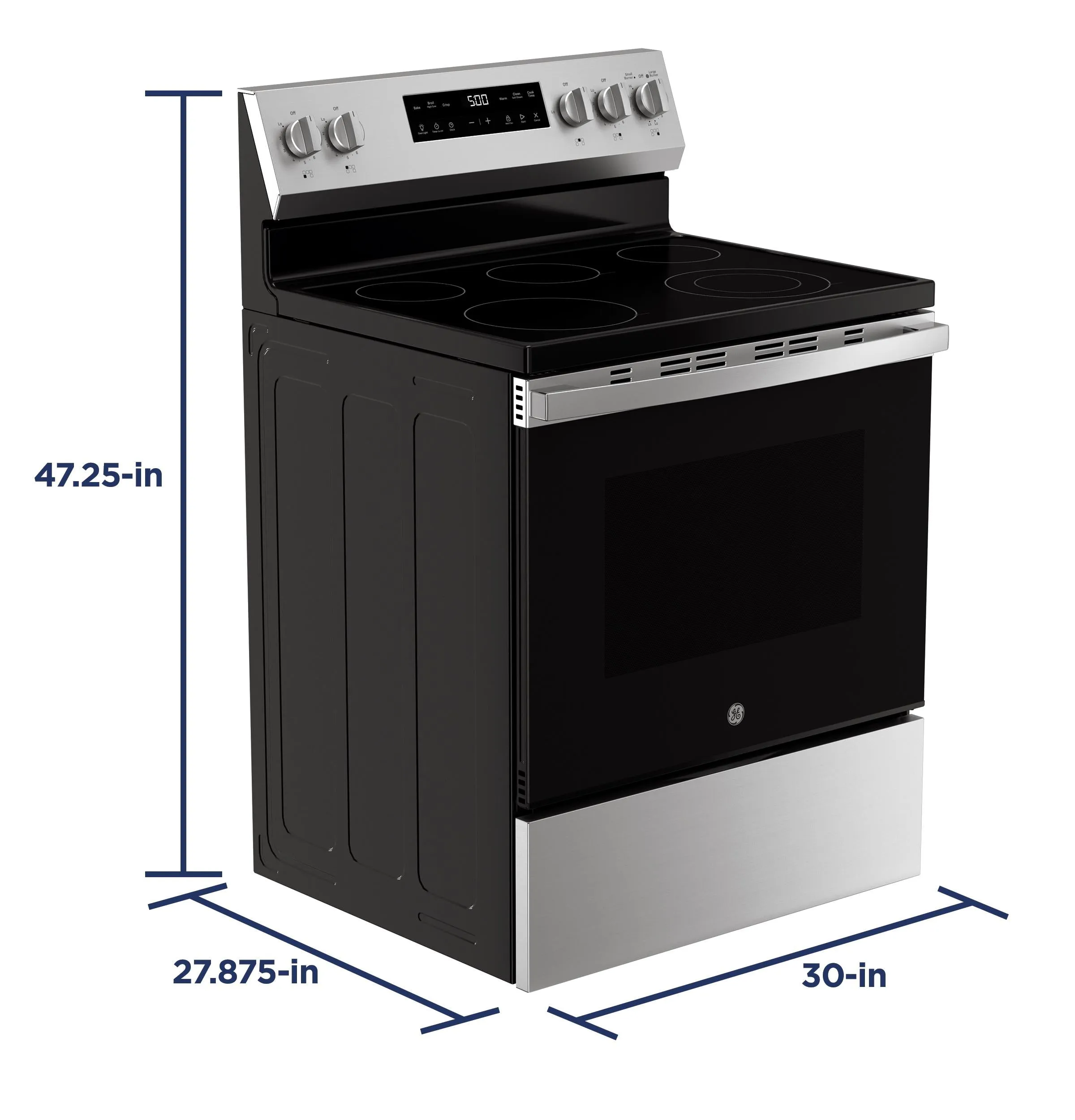 Ge Appliances GRF500PVSS Ge 30" Free-Standing Electric Range