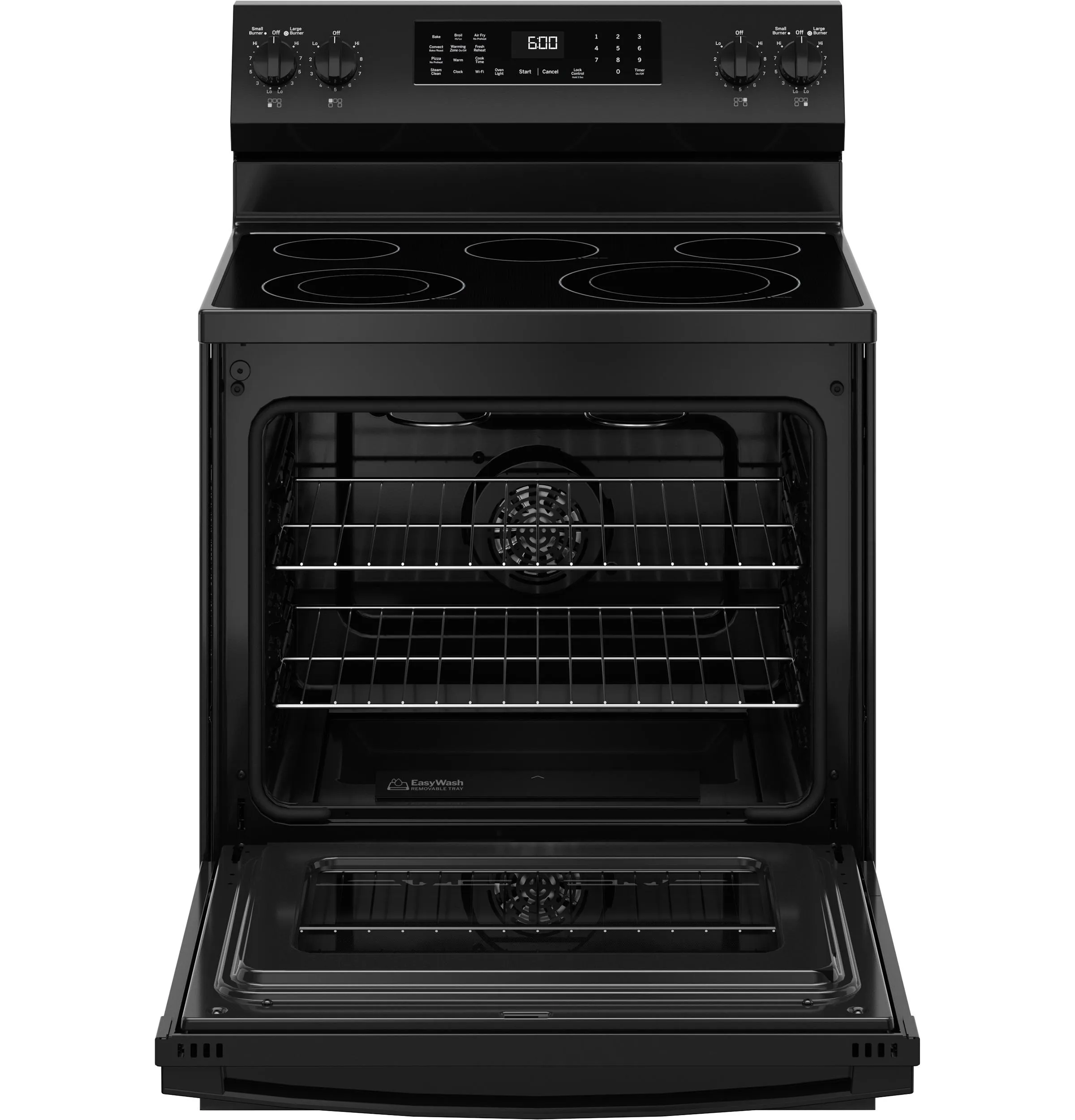 Ge Appliances GRF600AVBB Ge 30" Free-Standing Electric Convection Range With No Preheat Air Fry And Easywash&#8482; Oven Tray