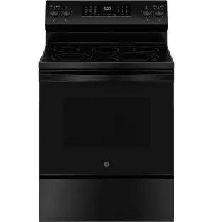 Ge Appliances GRF600AVBB Ge 30" Free-Standing Electric Convection Range With No Preheat Air Fry And Easywash&#8482; Oven Tray