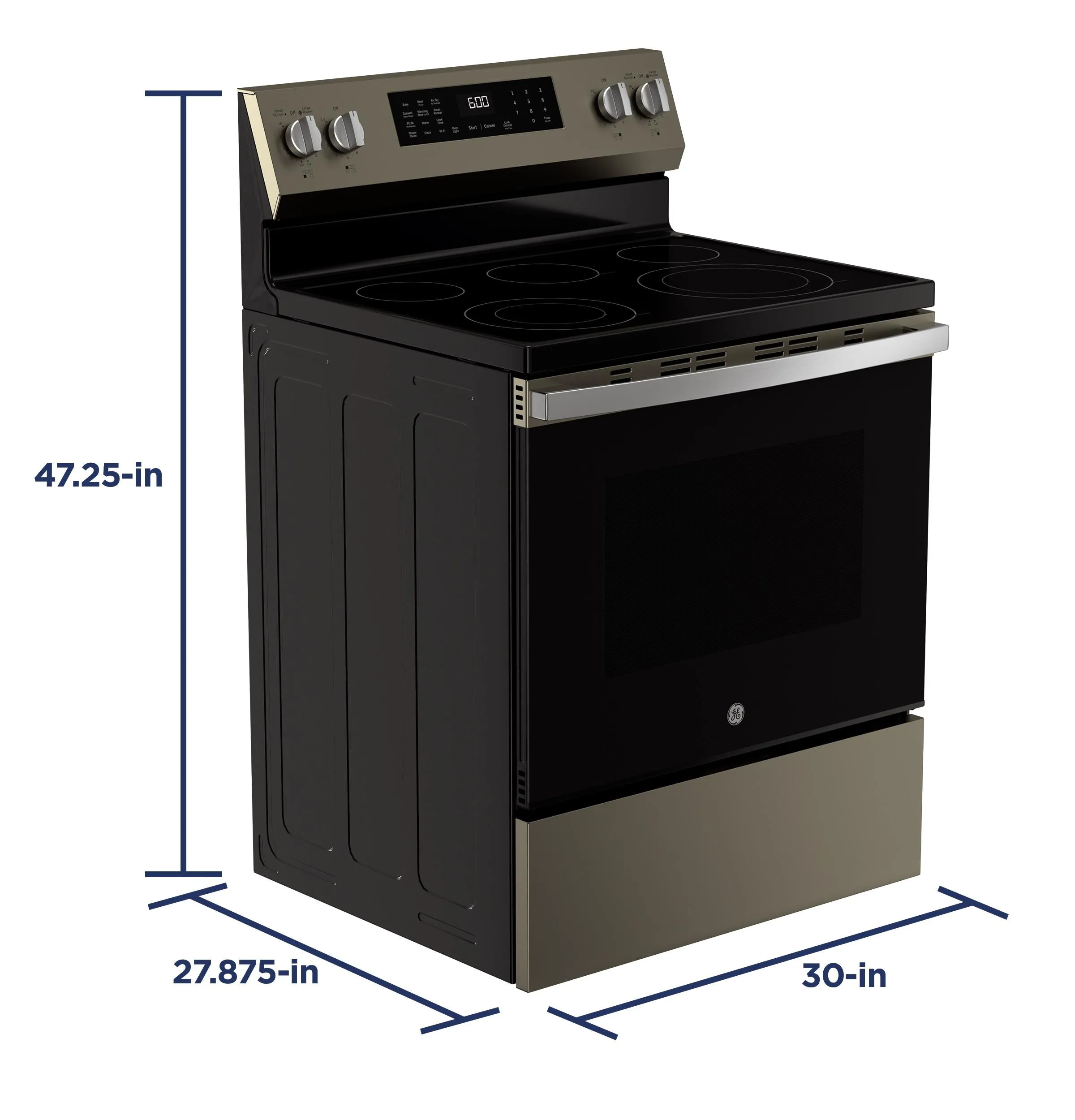 Ge Appliances GRF600AVES Ge 30" Free-Standing Electric Convection Range With No Preheat Air Fry And Easywash&#8482; Oven Tray