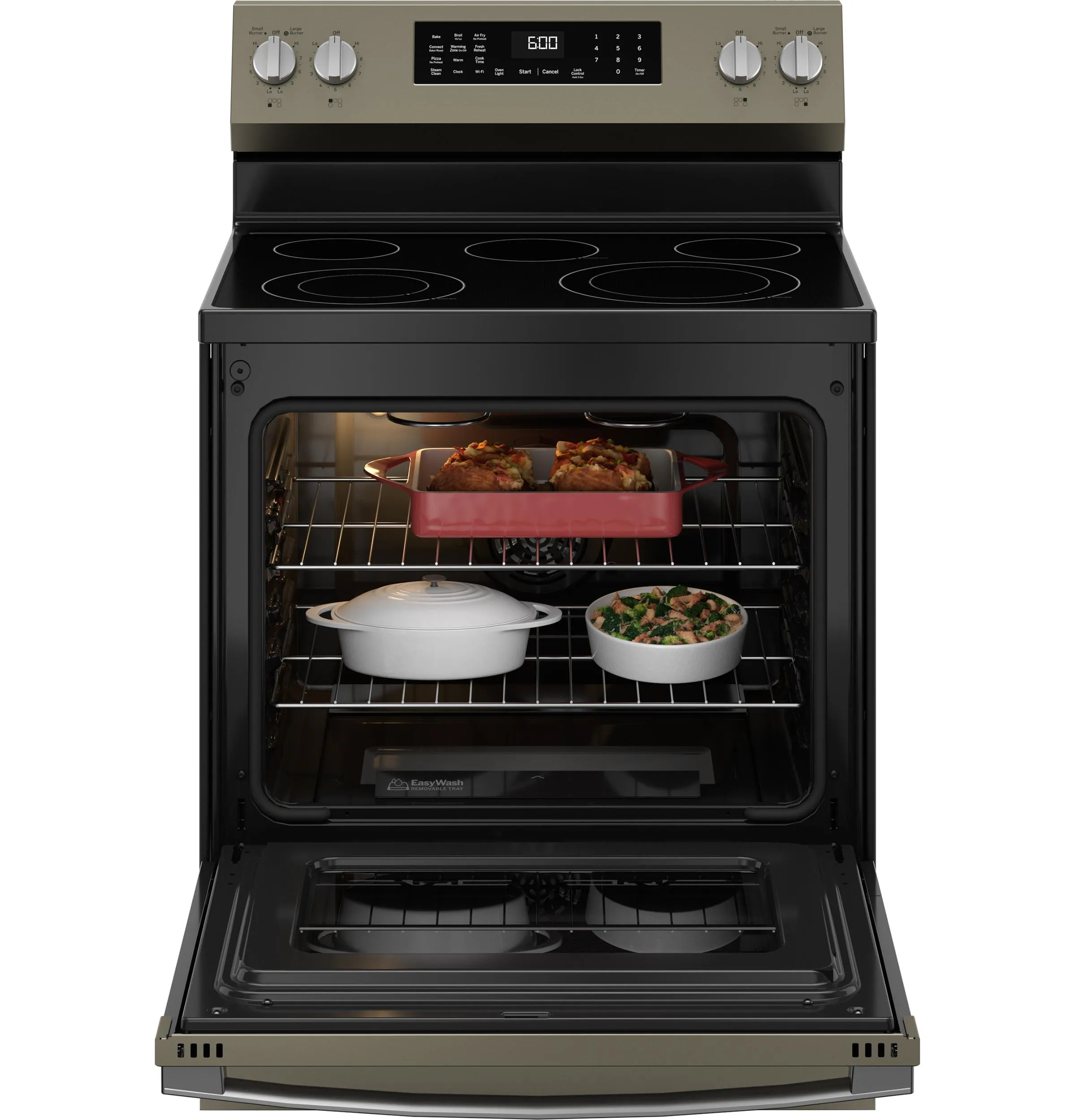 Ge Appliances GRF600AVES Ge 30" Free-Standing Electric Convection Range With No Preheat Air Fry And Easywash&#8482; Oven Tray