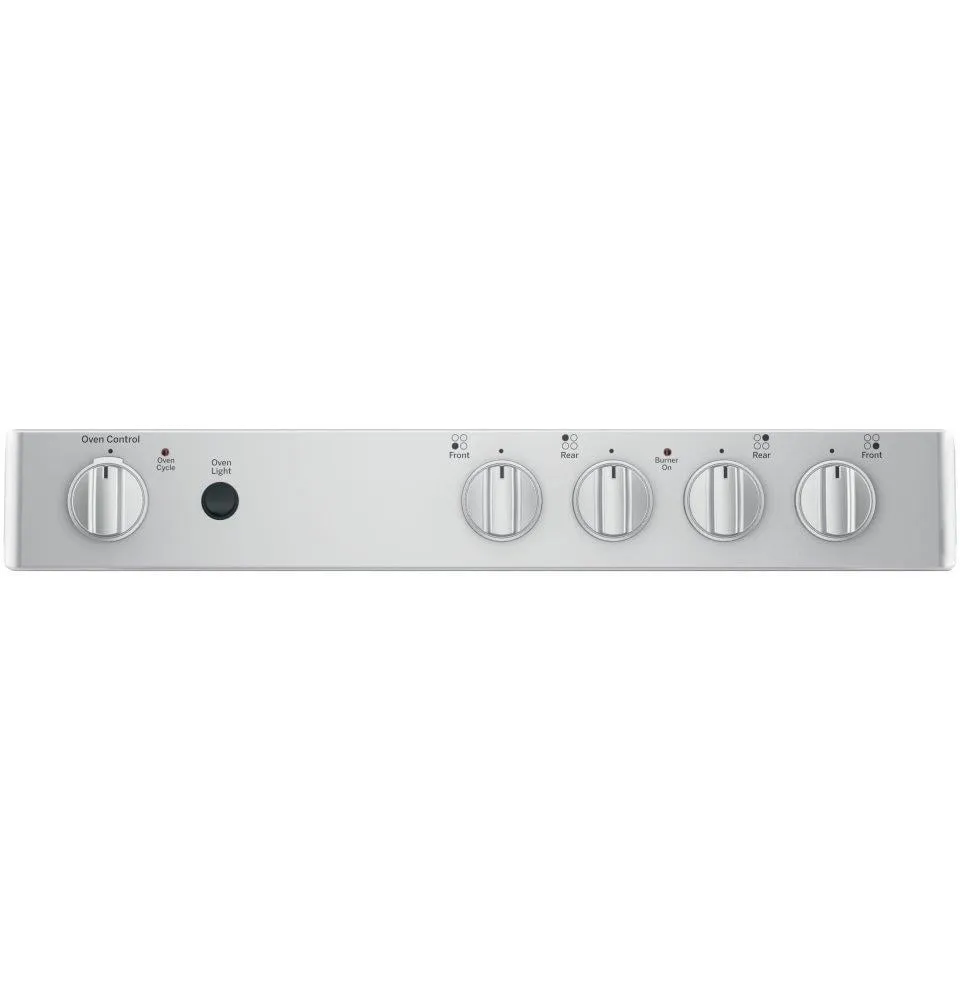Ge Appliances JAS640RMSS Ge 24" Free-Standing/Slide-In Front Control Range With Steam Clean And Large Window