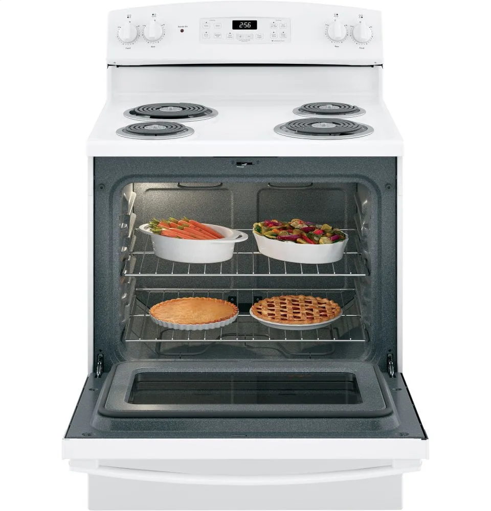 Ge Appliances JB256DMWW Ge 30" Free-Standing Electric Range