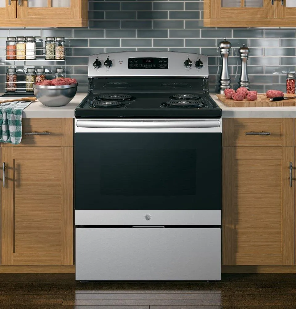 Ge Appliances JB256RMSS Ge 30" Free-Standing Electric Range