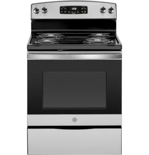 Ge Appliances JB258RMSS Ge 30" Free-Standing Self-Clean Electric Range
