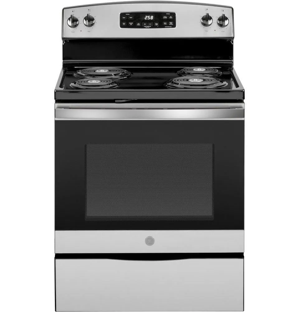 Ge Appliances JB258RMSS Ge 30" Free-Standing Self-Clean Electric Range