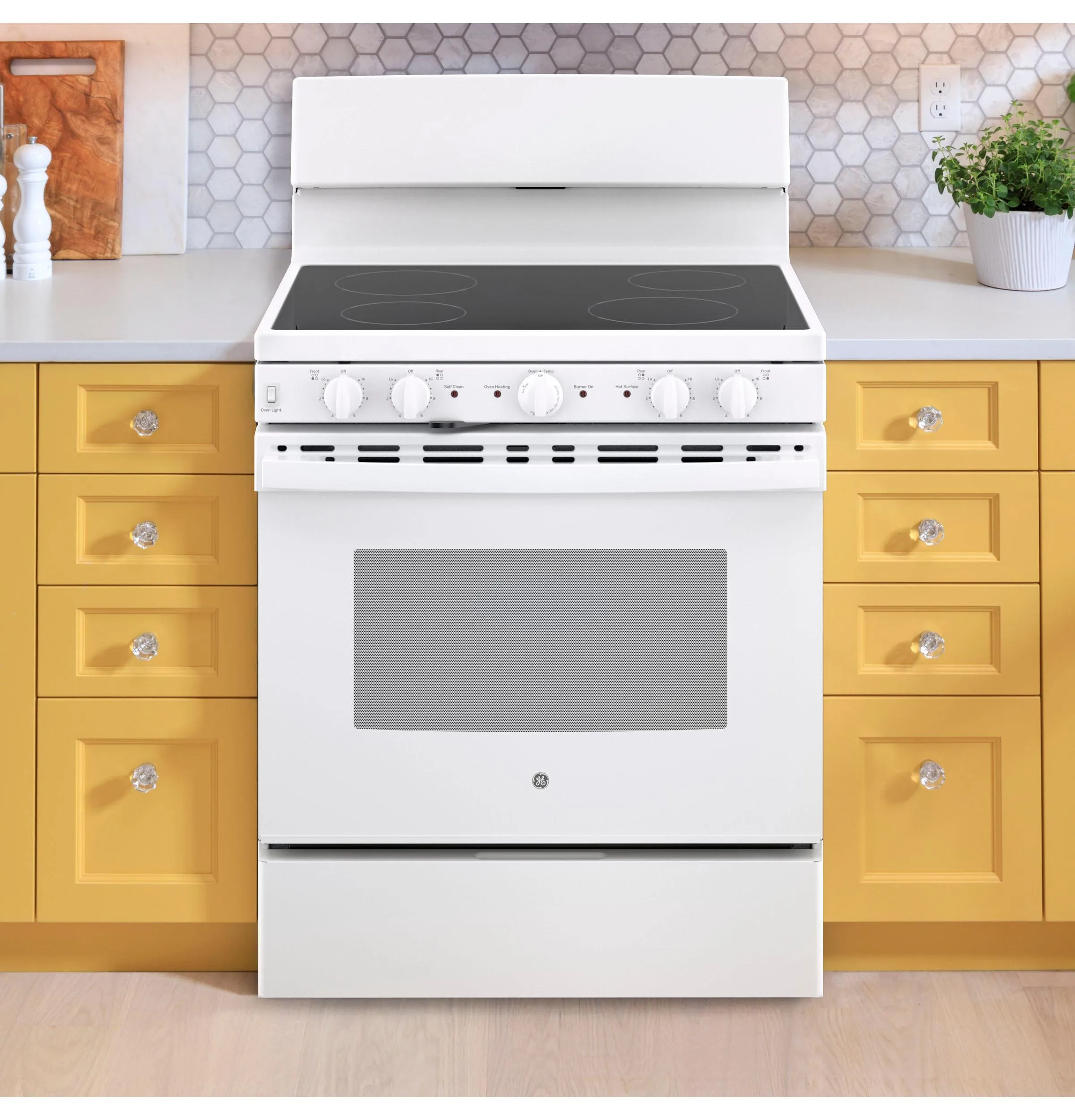 Ge Appliances JB480DTWW Ge 30" Free-Standing Electric Radiant Smooth Cooktop Range