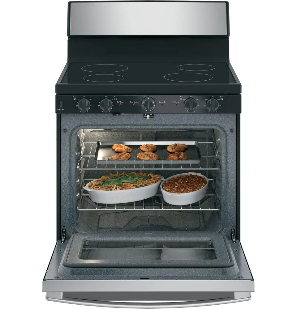 Ge Appliances JB480SMSS Ge 30" Free-Standing Electric Radiant Smooth Cooktop Range