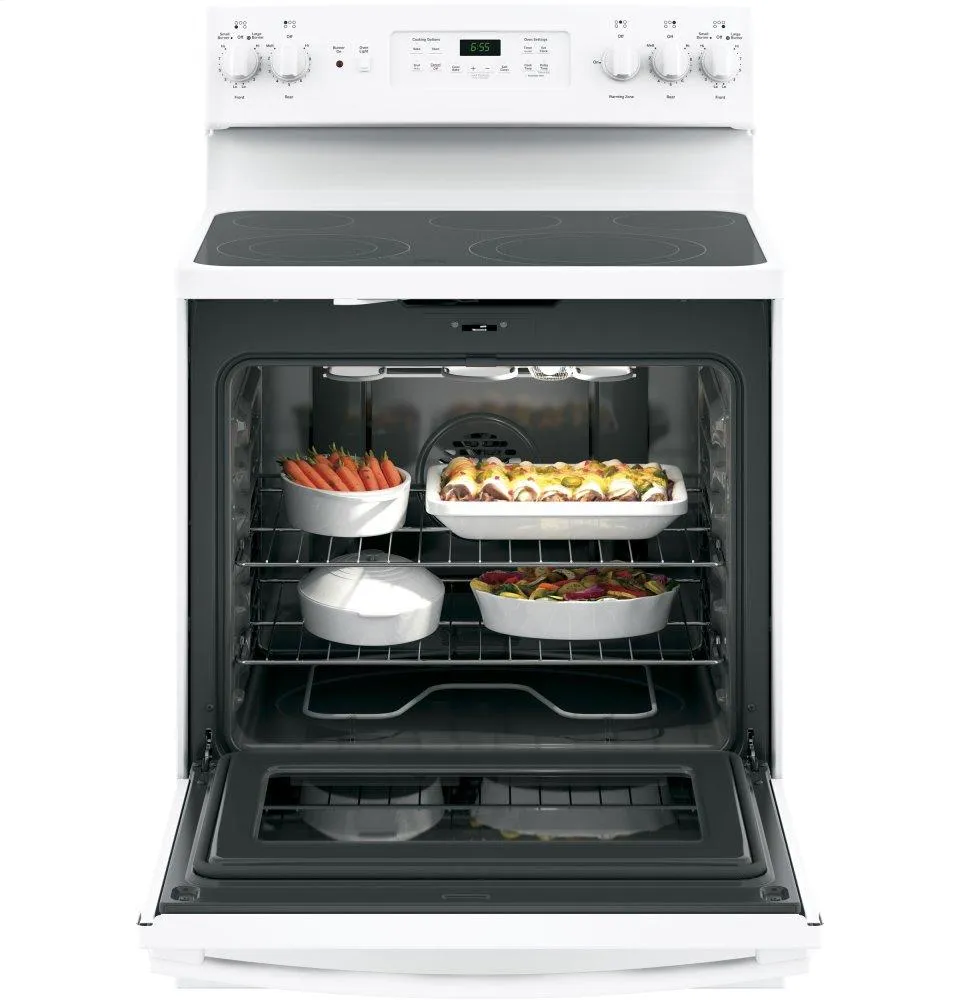Ge Appliances JB655DKWW Ge 30" Free-Standing Electric Convection Range