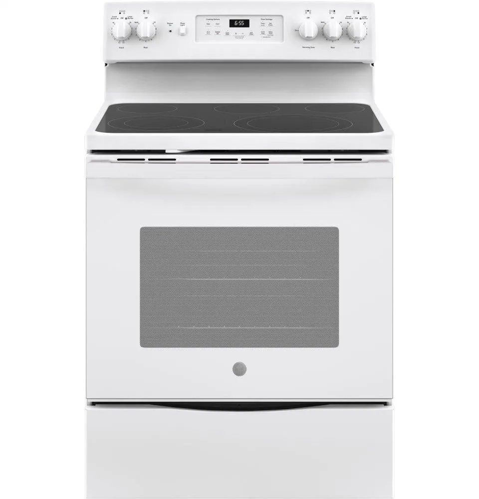 Ge Appliances JB655DKWW Ge 30" Free-Standing Electric Convection Range