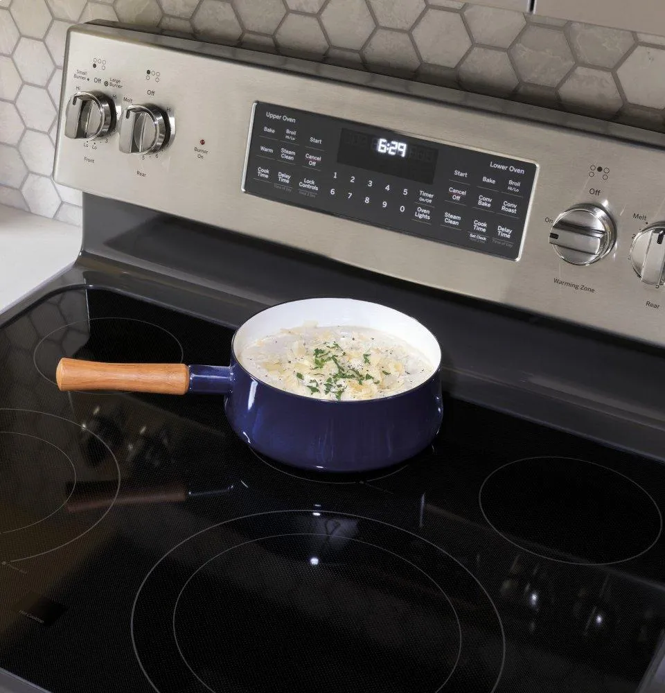 Ge Appliances JB655YKFS Ge 30" Free-Standing Electric Convection Fingerprint Resistant Range