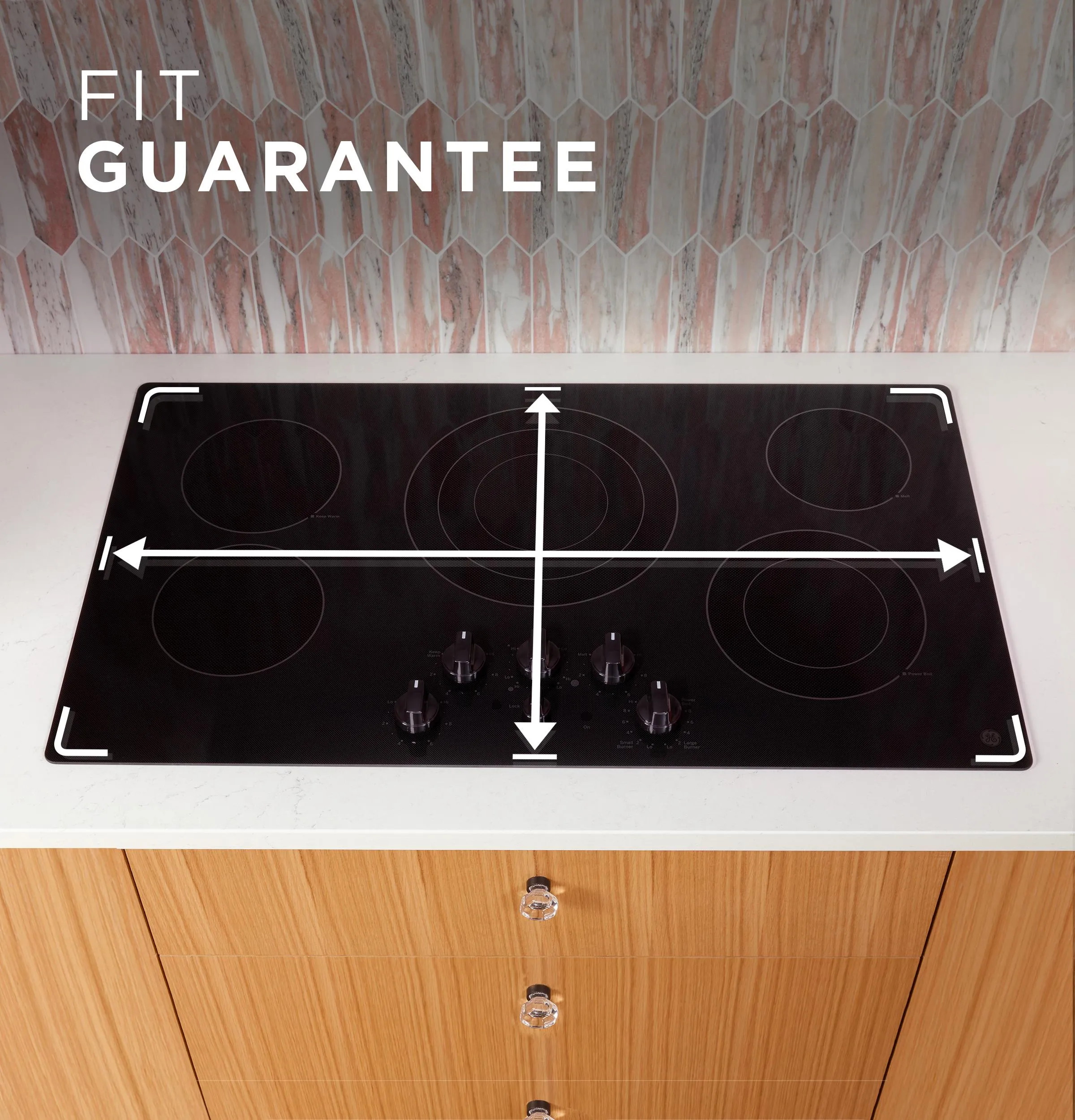 Ge Appliances JEP5030STSS Ge 30" Built-In Knob Control Electric Cooktop