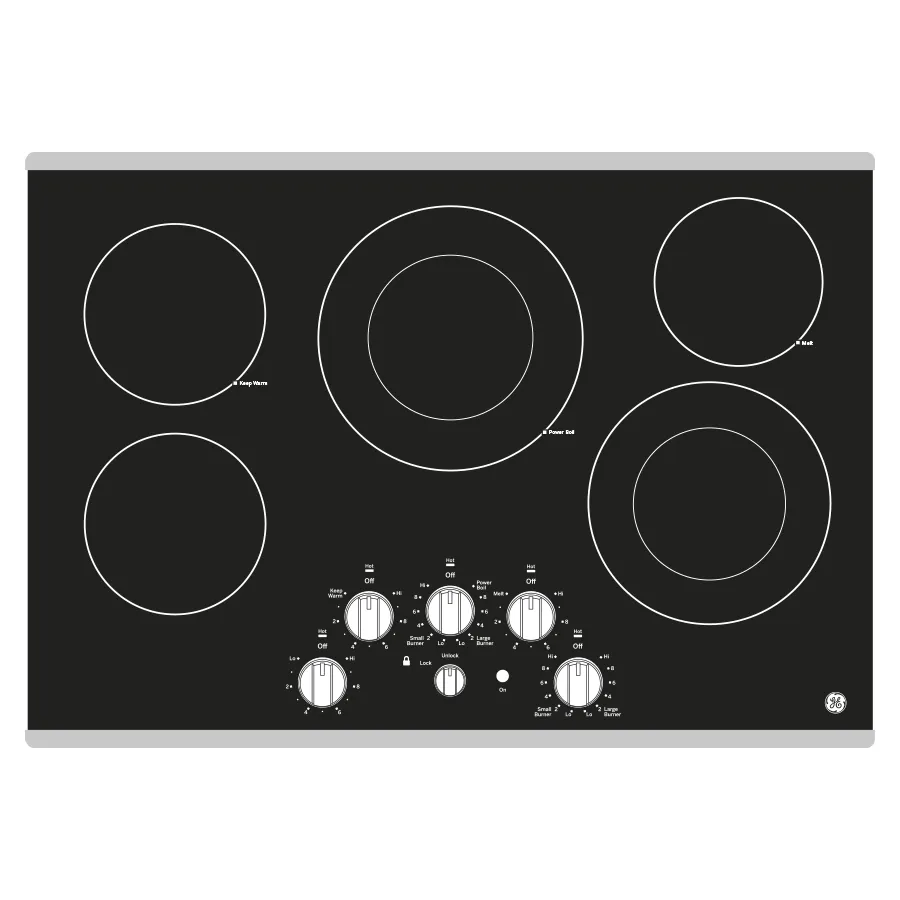 Ge Appliances JEP5030STSS Ge 30" Built-In Knob Control Electric Cooktop