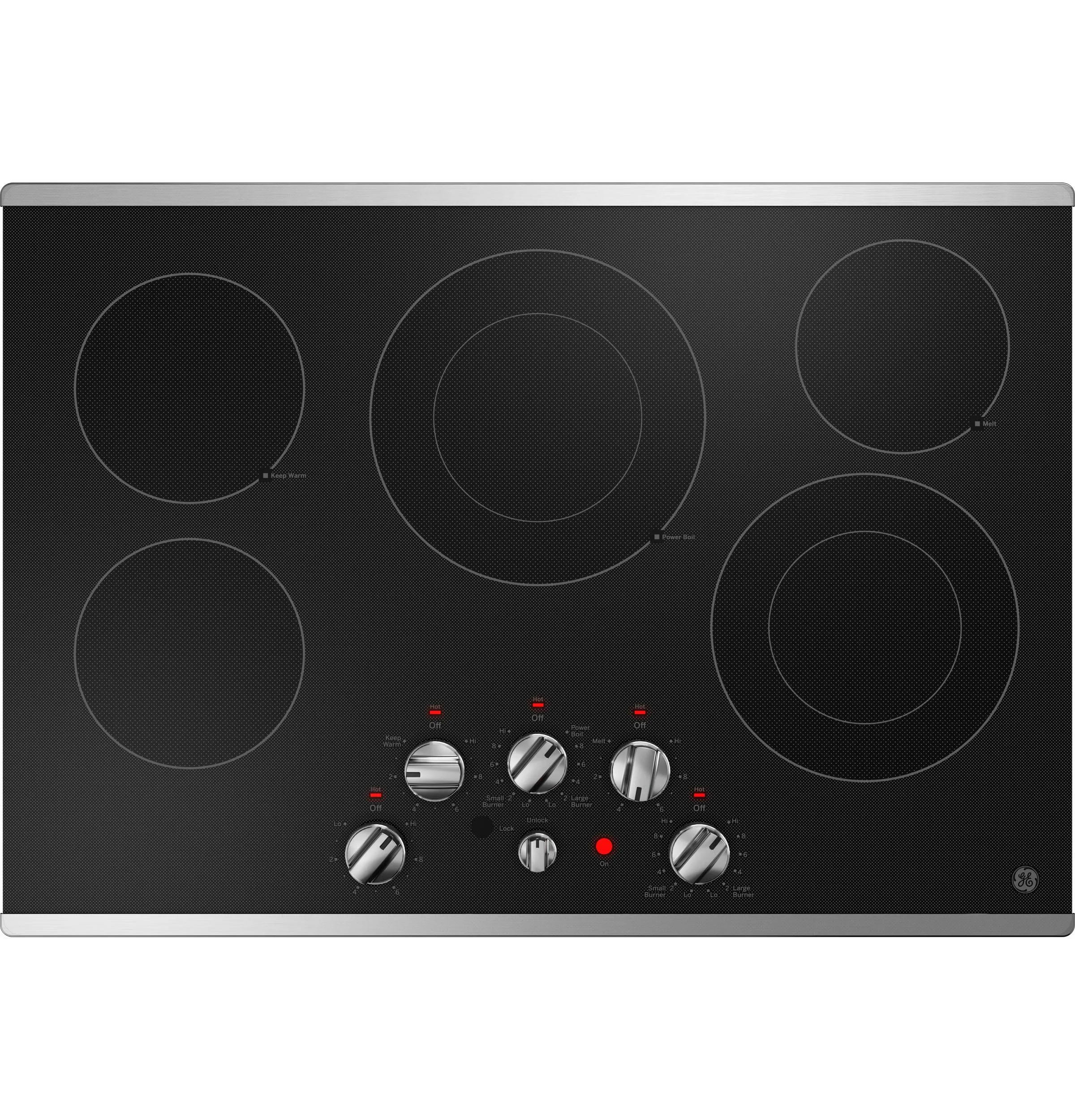 Ge Appliances JEP5030STSS Ge 30" Built-In Knob Control Electric Cooktop