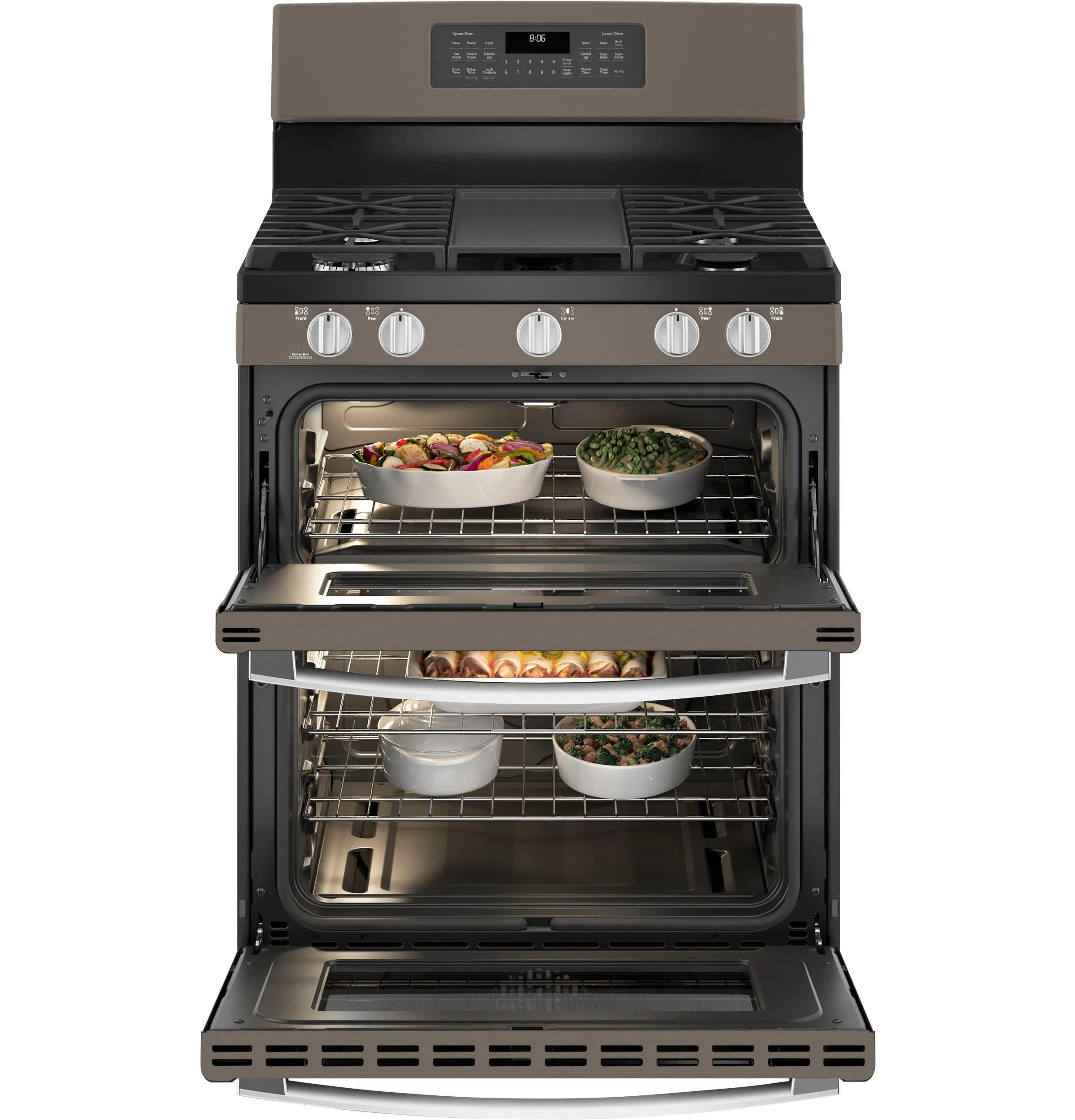 Ge Appliances JGBS86EPES Ge 30" Free-Standing Gas Double Oven Convection Range