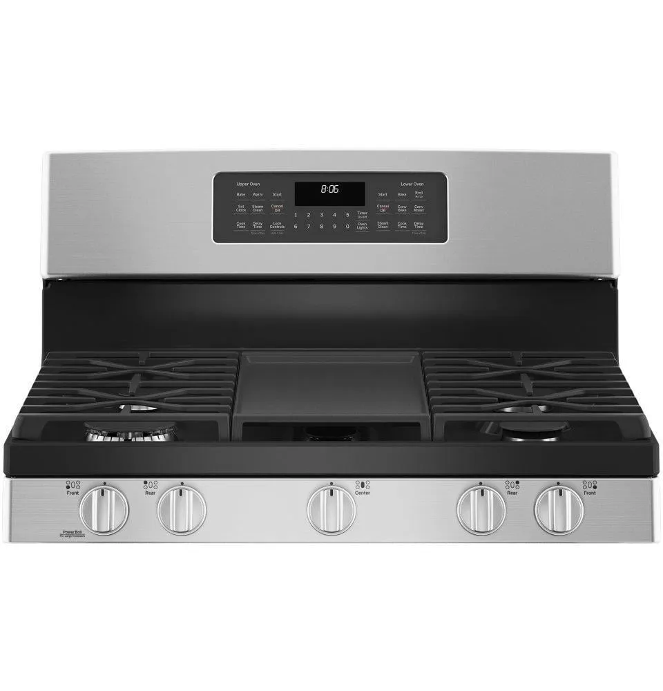 Ge Appliances JGBS86SPSS Ge 30" Free-Standing Gas Double Oven Convection Range