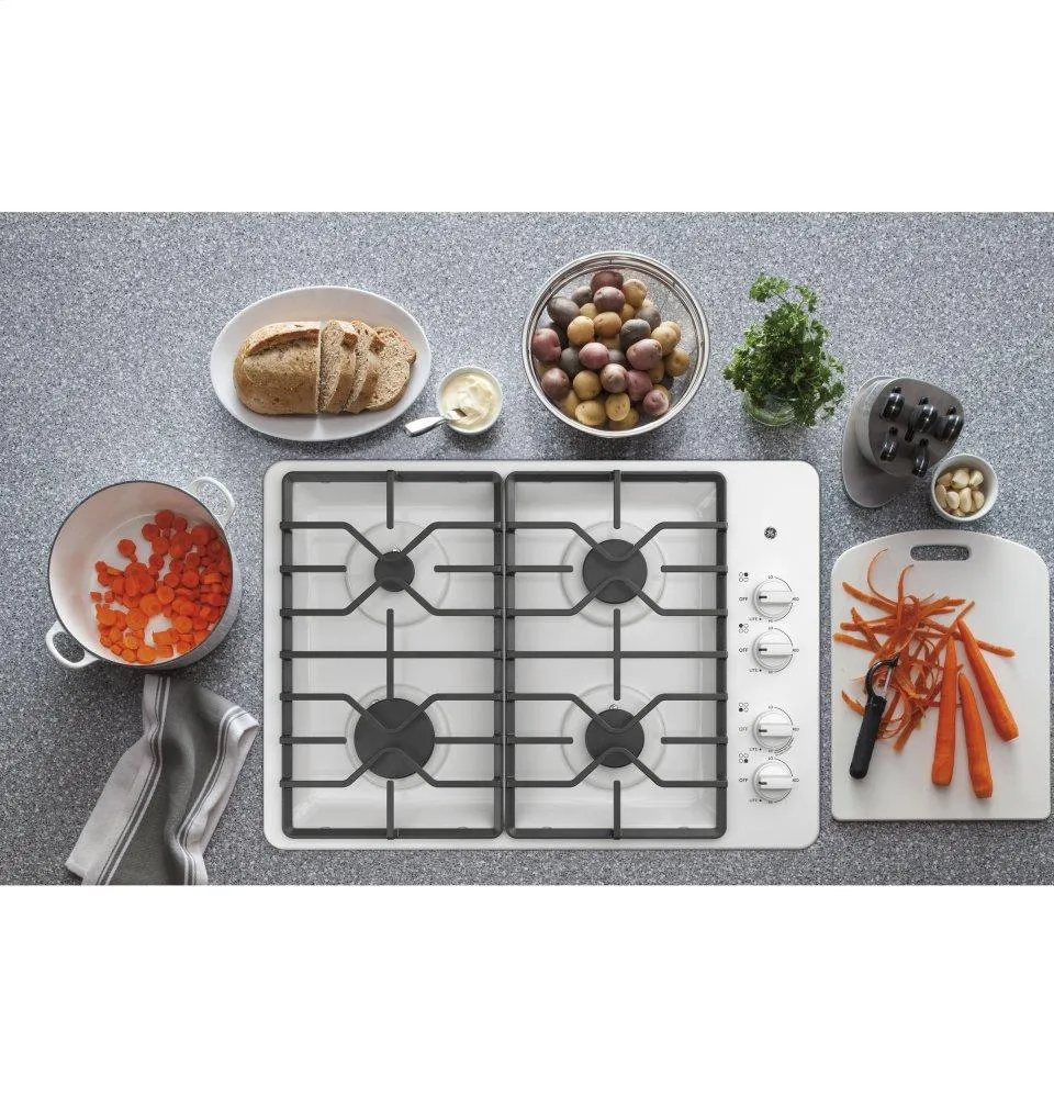 Ge Appliances JGP3030DLWW Ge 30" Built-In Gas Cooktop With Dishwasher-Safe Grates