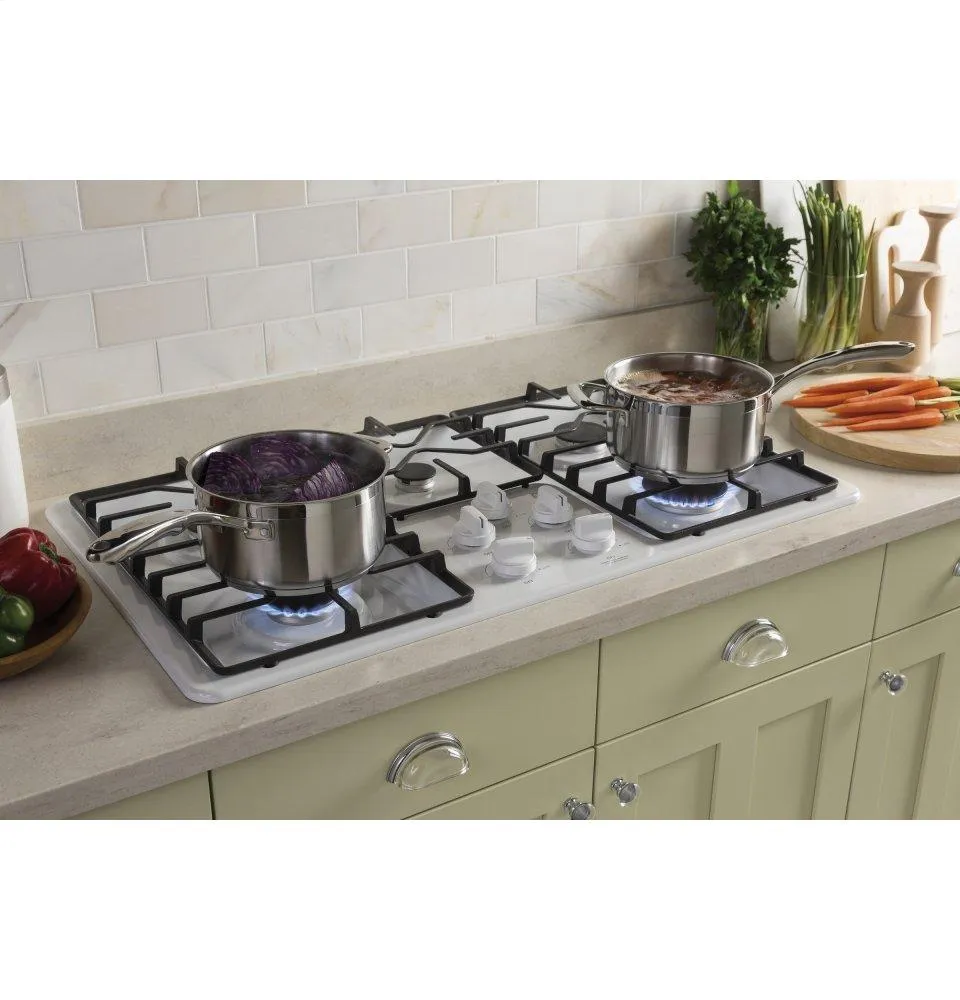 Ge Appliances JGP3036DLWW Ge 36" Built-In Gas Cooktop With Dishwasher-Safe Grates