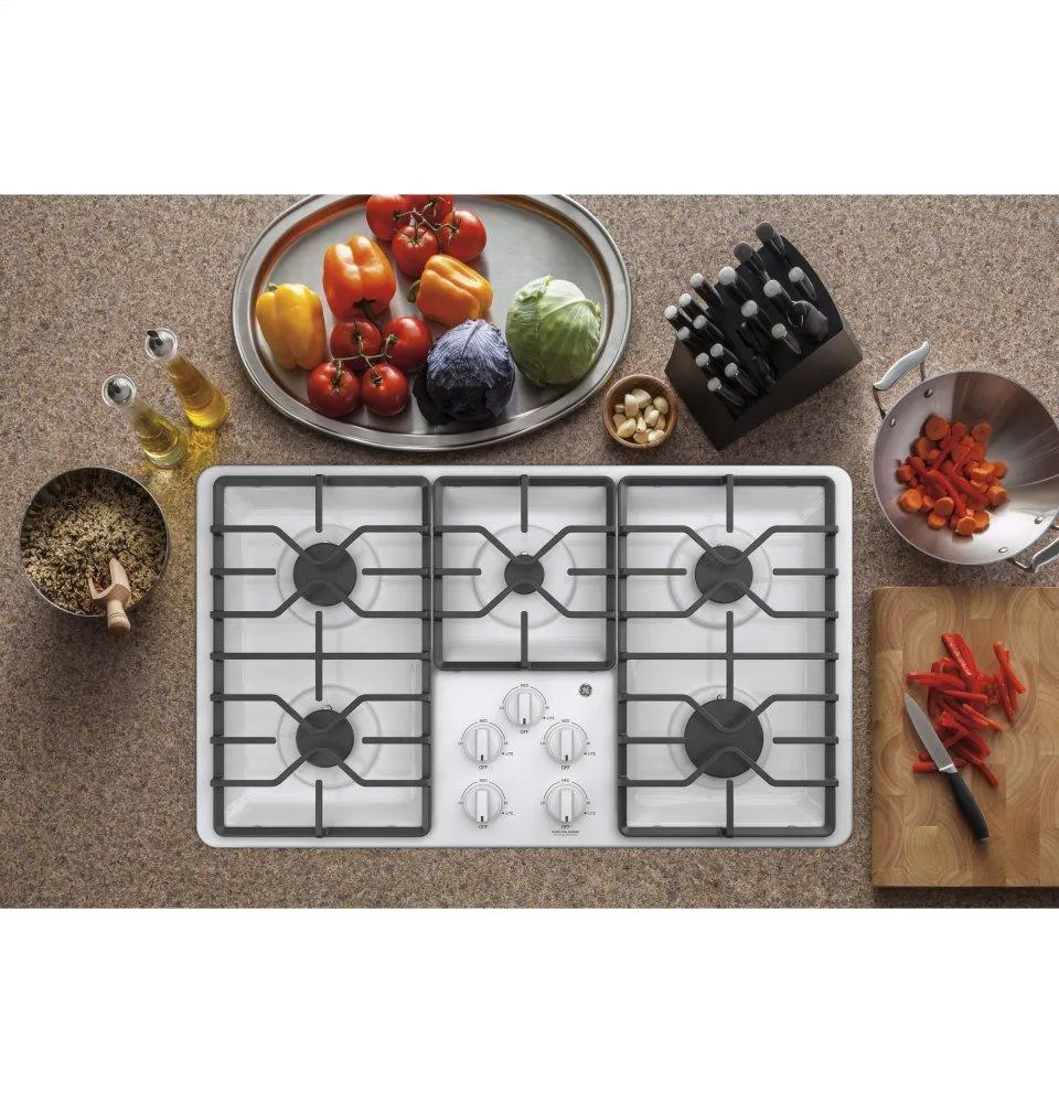 Ge Appliances JGP3036DLWW Ge 36" Built-In Gas Cooktop With Dishwasher-Safe Grates