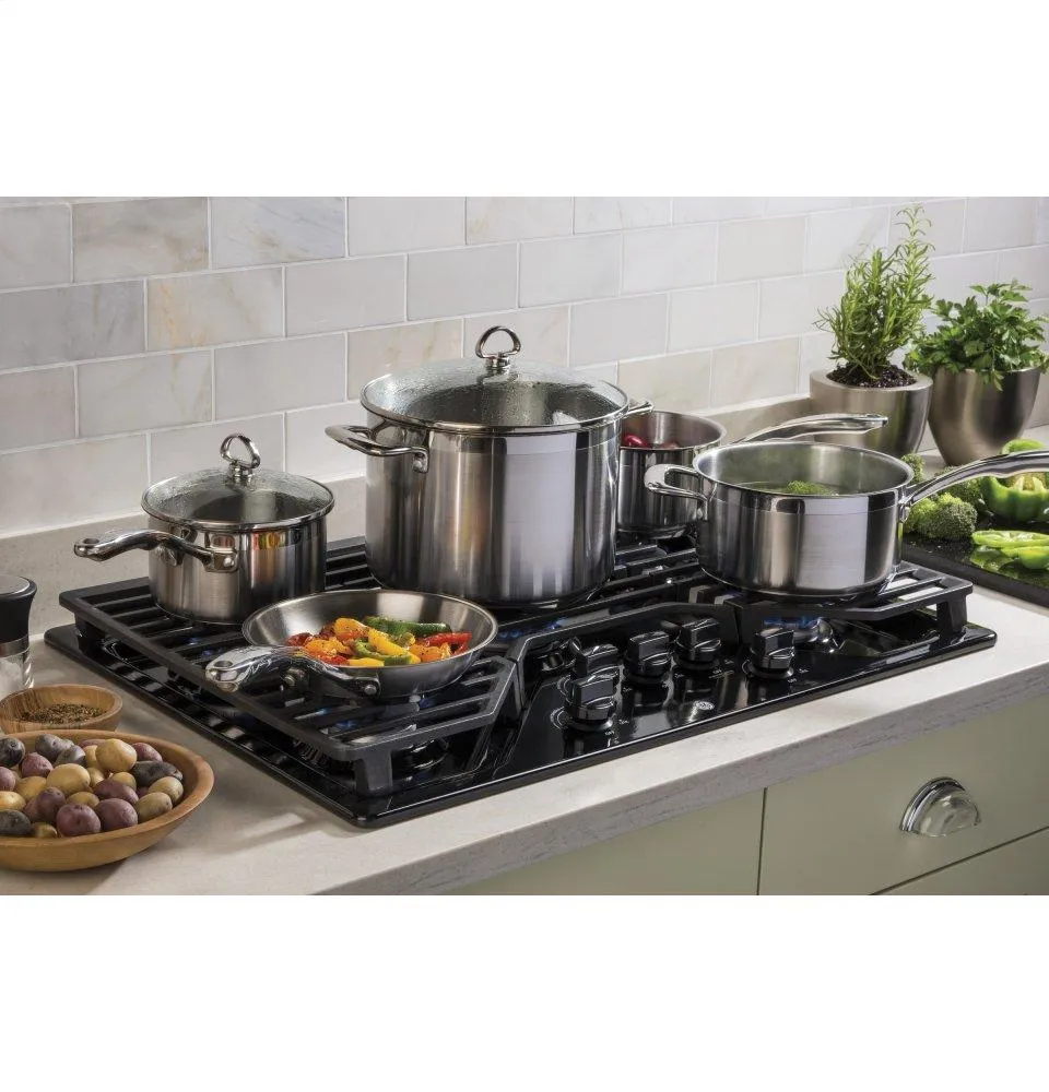 Ge Appliances JGP5030DLBB Ge 30" Built-In Gas Cooktop With 5 Burners And Dishwasher Safe Grates