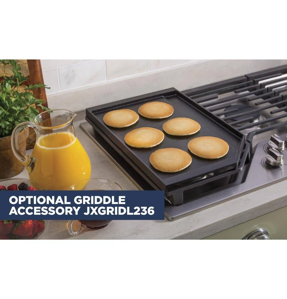 Ge Appliances JGP5036SLSS Ge 36" Built-In Gas Cooktop With 5 Burners And Dishwasher Safe Grates