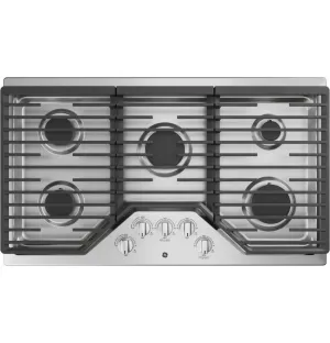 Ge Appliances JGP5036SLSS Ge 36" Built-In Gas Cooktop With 5 Burners And Dishwasher Safe Grates